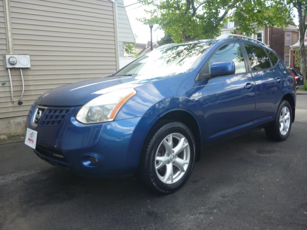 2009 BLUE /GREY LEATHER Nissan Rogue S AWD (JN8AS58V49W) with an 2.5L L4 DOHC 16V engine, CVT transmission, located at 1018 Brunswick Ave, Trenton, NJ, 08638, (609) 989-0900, 40.240086, -74.748085 - Photo #0