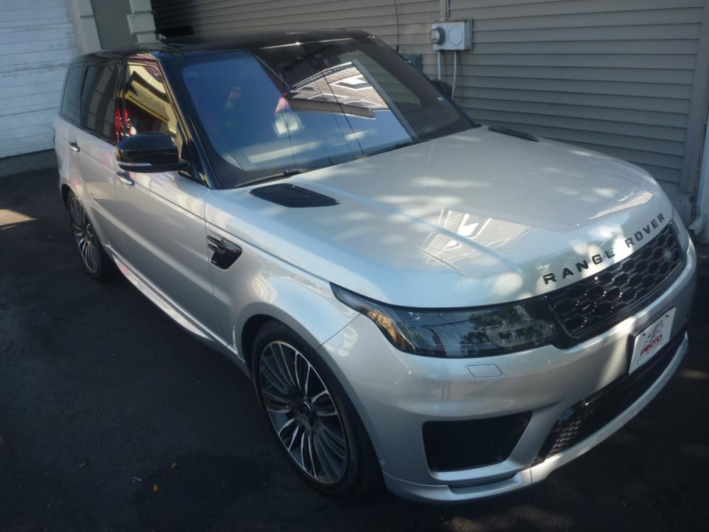 2018 SILVER /RED/BLACK LEATHER Land Rover Range Rover Sport HSE Dynamic (SALWV2SV8JA) with an 3.0L V6 24V DOHC SUPERCHARGED engine, 8A transmission, located at 1018 Brunswick Ave, Trenton, NJ, 08638, (609) 989-0900, 40.240086, -74.748085 - Photo #0