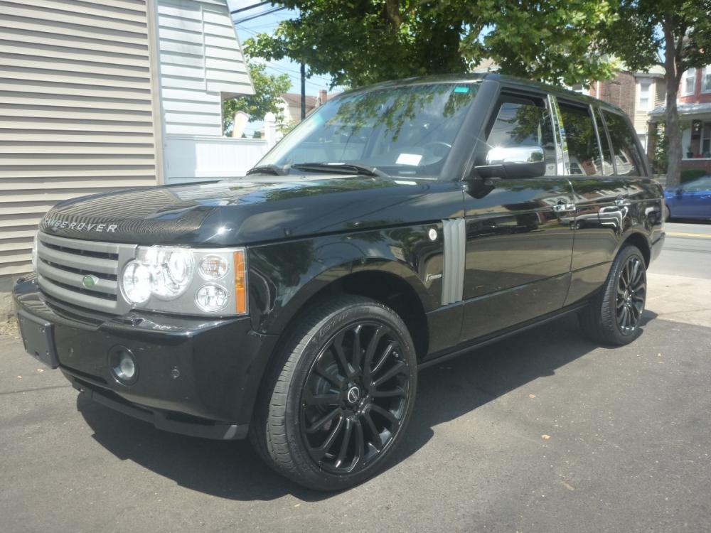 2008 BLACK /BLACK LEATHER Land Rover Range Rover HSE (SALME15458A) with an 4.4L V8 DOHC 32V engine, 6-Speed Automatic Overdrive transmission, located at 1018 Brunswick Ave, Trenton, NJ, 08638, (609) 989-0900, 40.240086, -74.748085 - Photo #0