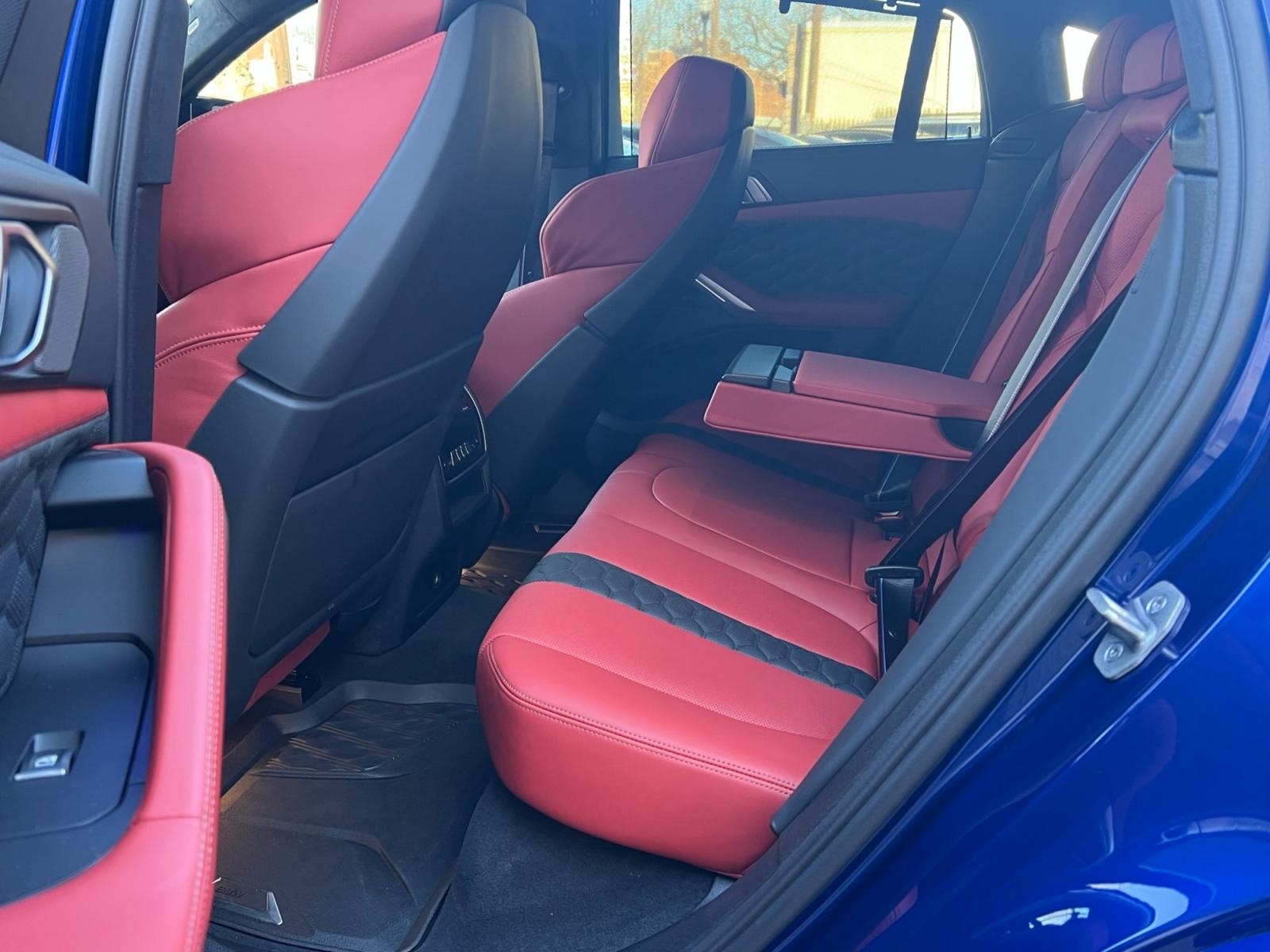 2022 Blue /Red/Black BMW X6 M Base (5YMCY0C07N9) with an 4.4L V8 DOHC 32V engine, 8A transmission, located at 1018 Brunswick Ave, Trenton, NJ, 08638, (609) 989-0900, 40.240086, -74.748085 - Holy Cow and Wow!!...That is the description on this absolutely stunning BMW X6 M Competition! Ordered by Anthony himself with the best color choice of Marina Bay Blue metallic and Red Interior to stand out on the road and to any enthusiast of the BMW X series! Executive Pkg. includes Remote Start, - Photo #13