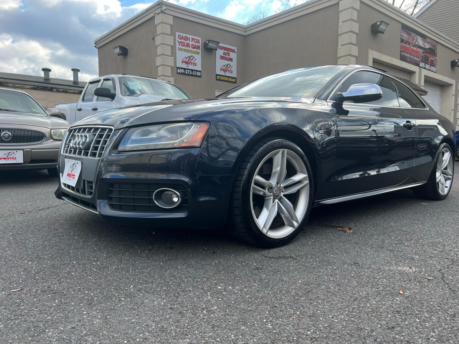 2012 Blue /TAN LEATHER Audi S5 4.2 Coupe quattro Tiptronic (WAUVVAFR0CA) with an 4.2L V8 DOHC 32V engine, 6-Speed Automatic transmission, located at 1018 Brunswick Ave, Trenton, NJ, 08638, (609) 989-0900, 40.240086, -74.748085 - WOW! A REAL NICE MIDNIGHT BLUE PEARL S5 PRESTIGE. COMPLETE WITH BASKETBALL BROWN INTERIOR, SERVICED UP AND LIKE NEW IN EVERY WAY! VERY LOW MILES AND AN ABSOLUTE MUST SEE ASAP! PLEASE CALL TO SET UP AN APPT W ANTHONY, (609)273-5100 - Photo #1