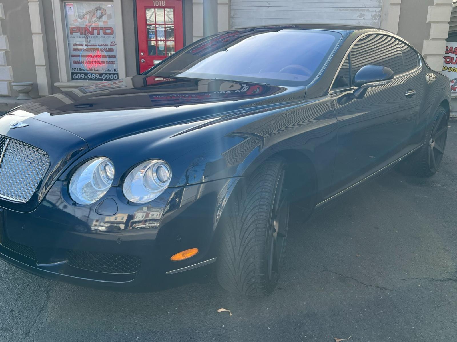 2004 Blue /TAN LEATHER Bentley Continental GT Coupe (SCBCR63W04C) with an 6.0L W12 DOHC 48V TURBO engine, 6-Speed Automatic Overdrive transmission, located at 1018 Brunswick Ave, Trenton, NJ, 08638, (609) 989-0900, 40.240086, -74.748085 - Photo #8