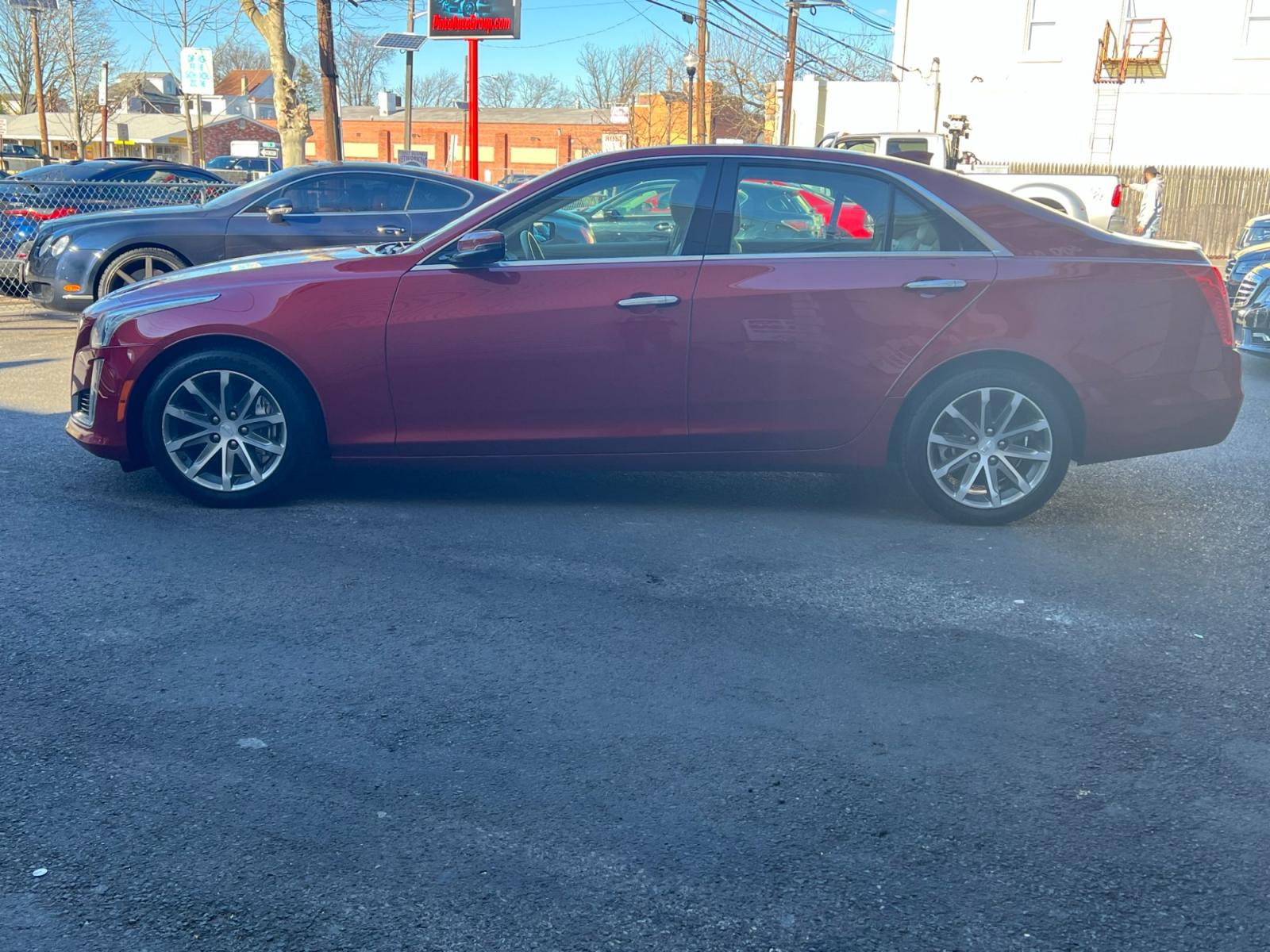2016 /Beige leather Cadillac CTS 2.0L Turbo Luxury AWD (1G6AX5SXXG0) with an 2.0L L4 DOHC 16V TURBO engine, 6A transmission, located at 1018 Brunswick Ave, Trenton, NJ, 08638, (609) 989-0900, 40.240086, -74.748085 - Photo #7
