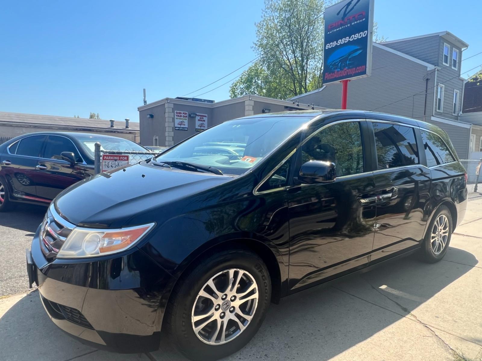2013 BLACK /grey leather Honda Odyssey EX-L (5FNRL5H64DB) with an 3.5L V6 SOHC 24V engine, 5-Speed Automatic transmission, located at 1018 Brunswick Ave, Trenton, NJ, 08638, (609) 989-0900, 40.240086, -74.748085 - Here is a real nice Honda Odyssey. Fully serviced and ready for the next family roadtrip! Call Anthony to set up a time to see it ASAP! 609-273-5100 - Photo #1