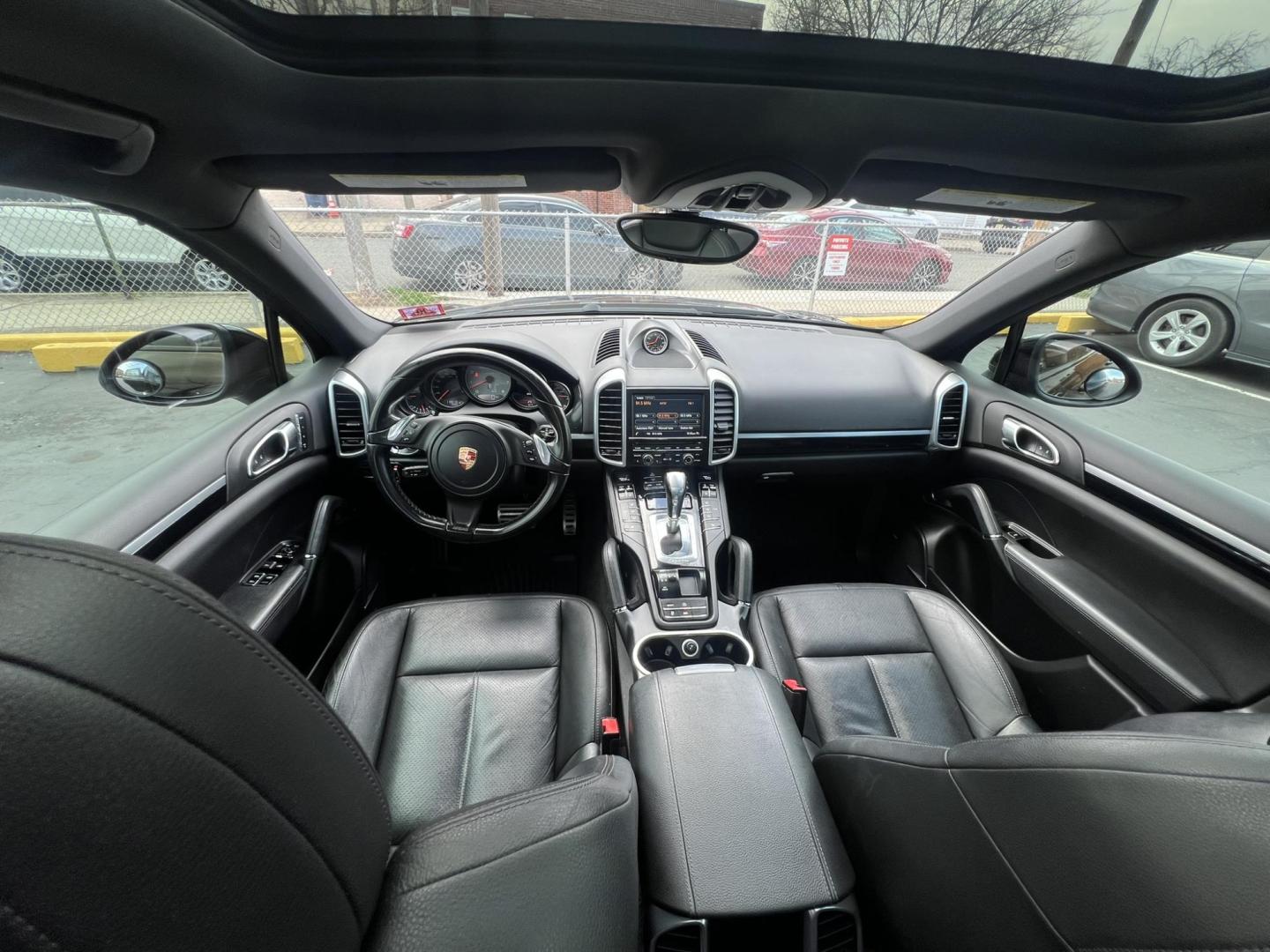 2014 BLACK /Black Leather Porsche Cayenne s (WP1AB2A20EL) with an 4.8L V8 DOHC 32V engine, 8 Speed Automatic transmission, located at 1018 Brunswick Ave, Trenton, NJ, 08638, (609) 989-0900, 40.240086, -74.748085 - This Porsche Cayenne is a super clean,well maintained black beauty! Always serviced and needs nothing. Please call Anthony to set up an appt. 609-273-5100 - Photo#38