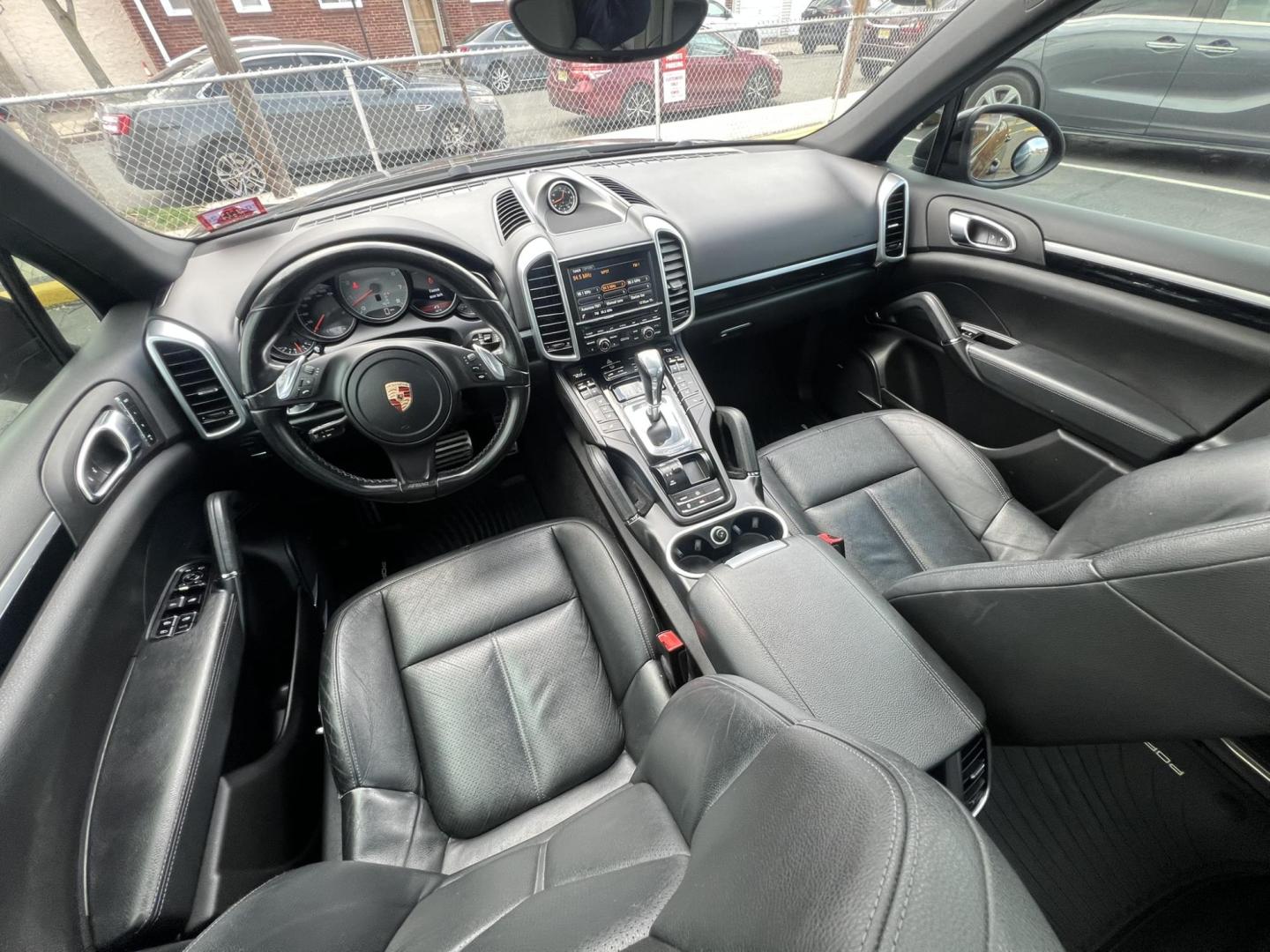2014 BLACK /Black Leather Porsche Cayenne s (WP1AB2A20EL) with an 4.8L V8 DOHC 32V engine, 8 Speed Automatic transmission, located at 1018 Brunswick Ave, Trenton, NJ, 08638, (609) 989-0900, 40.240086, -74.748085 - This Porsche Cayenne is a super clean,well maintained black beauty! Always serviced and needs nothing. Please call Anthony to set up an appt. 609-273-5100 - Photo#39