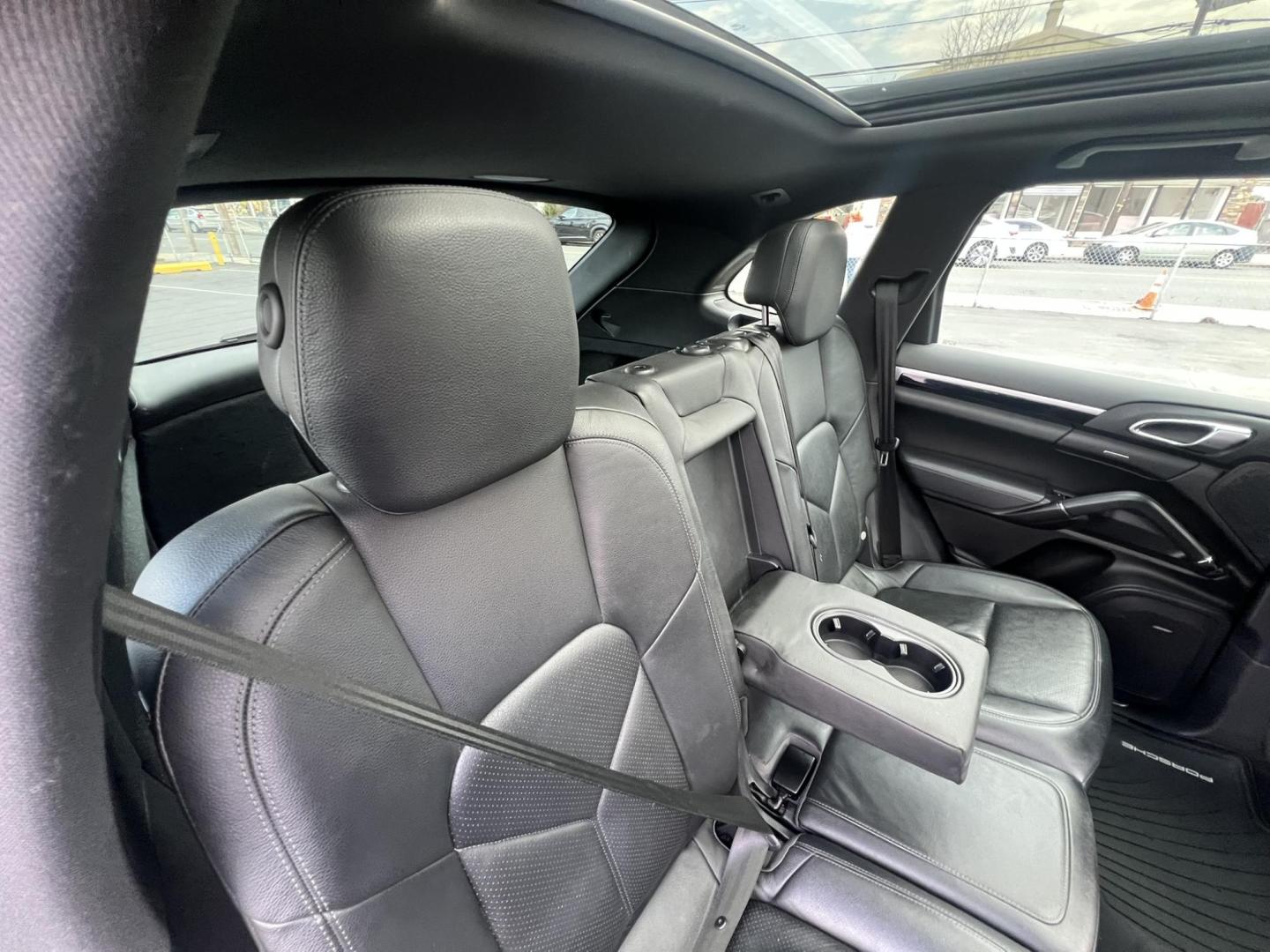 2014 BLACK /Black Leather Porsche Cayenne s (WP1AB2A20EL) with an 4.8L V8 DOHC 32V engine, 8 Speed Automatic transmission, located at 1018 Brunswick Ave, Trenton, NJ, 08638, (609) 989-0900, 40.240086, -74.748085 - This Porsche Cayenne is a super clean,well maintained black beauty! Always serviced and needs nothing. Please call Anthony to set up an appt. 609-273-5100 - Photo#45