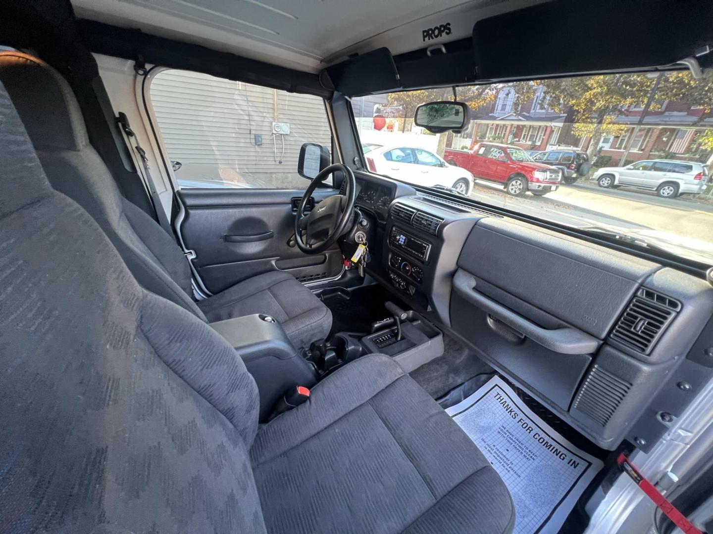 2005 SILVER /Gray Jeep Wrangler Unlimited (1J4FA44S25P) with an 4.0L L6 OHV 12V engine, located at 1018 Brunswick Ave, Trenton, NJ, 08638, (609) 989-0900, 40.240086, -74.748085 - Rare LJ model! Super Clean Automatic Unlimited Jeep Wrangler! Just serviced and ready to go 100% A must see to believe how nice this 1 owner gem is, both soft and hard top available! Call Anthony to set up an appointment to see this beauty!! 609-273-5100 - Photo#6