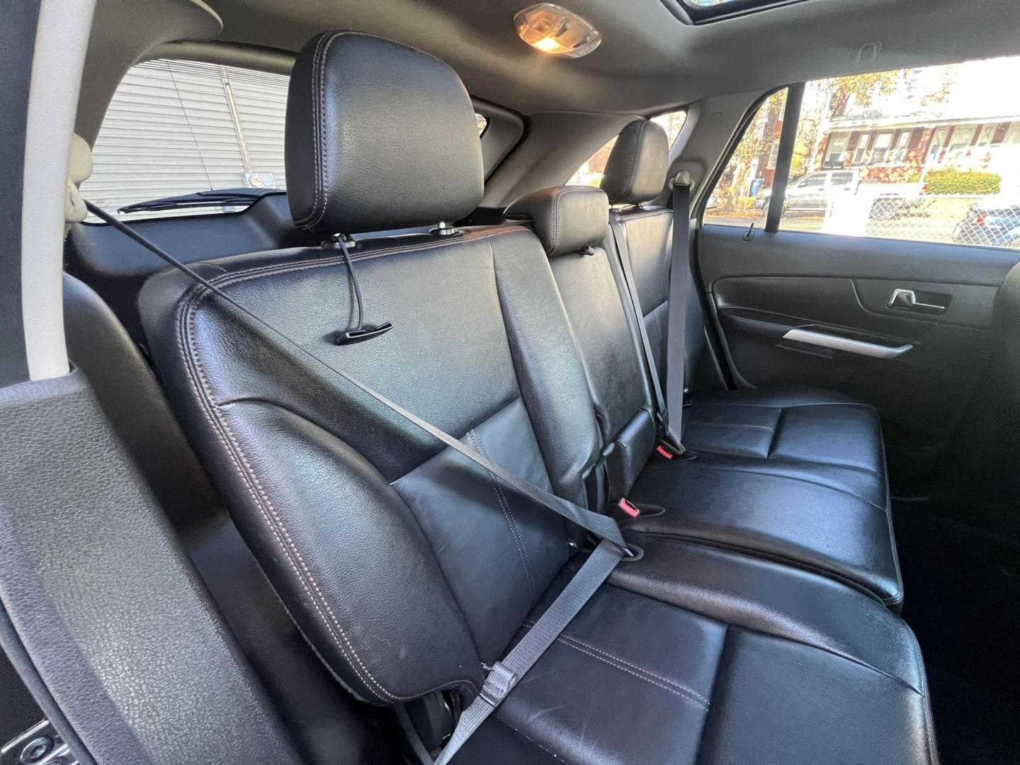 2014 BLACK /Black Leather Ford Edge SEL FWD (2FMDK3JC7EB) with an 3.5L V6 DOHC 24V engine, 6-Speed Automatic transmission, located at 1018 Brunswick Ave, Trenton, NJ, 08638, (609) 989-0900, 40.240086, -74.748085 - This Ford Edge is like new in every way! Fully serviced and ready for the road. Loaded up with Panoramic Roof,Rearview camera. Leather comfort package and Voice activated Navigation!! A must see and drive ASAP! Call Anthony to schedule a test drive, 609-273-5100 - Photo#25