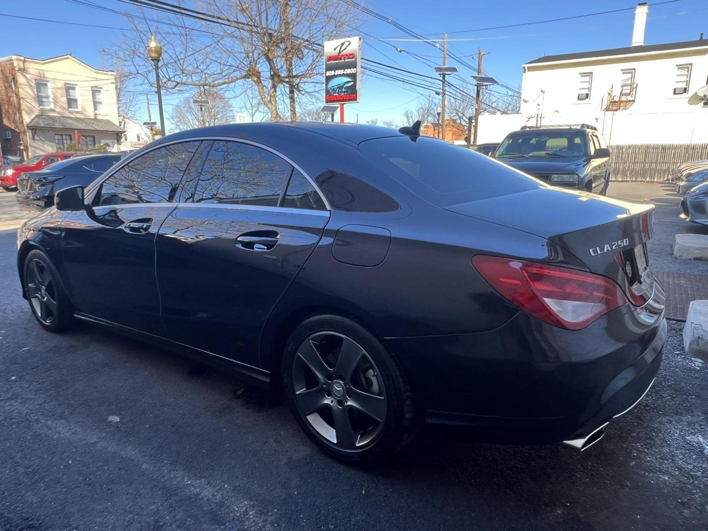 2015 BLACK /Black Leather Mercedes-Benz CLA-Class CLA250 4MATIC (WDDSJ4GB8FN) with an 2.0L L4 DOHC 16V engine, 7A transmission, located at 1018 Brunswick Ave, Trenton, NJ, 08638, (609) 989-0900, 40.240086, -74.748085 - Photo#4