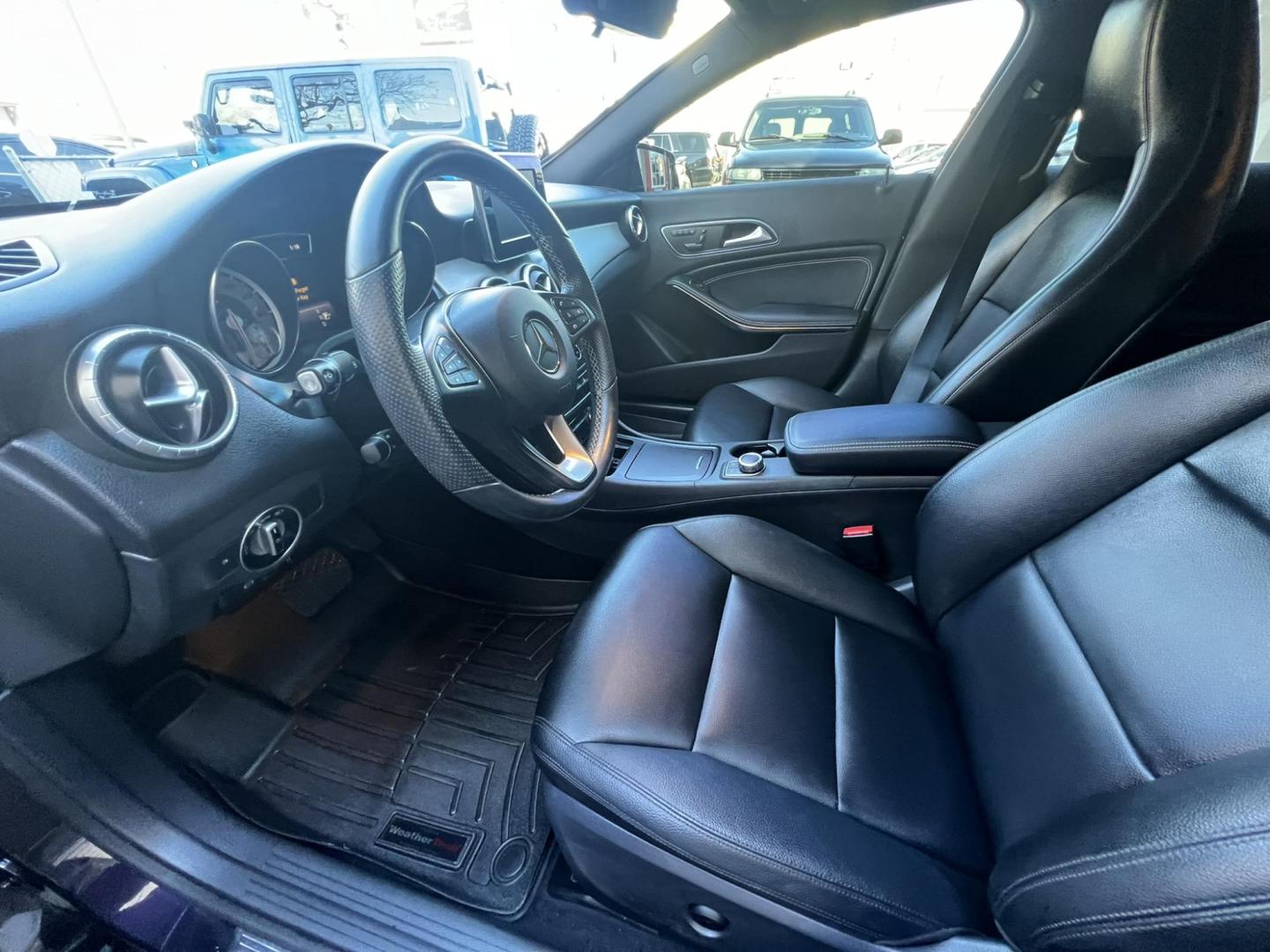 2015 BLACK /Black Leather Mercedes-Benz CLA-Class CLA250 4MATIC (WDDSJ4GB8FN) with an 2.0L L4 DOHC 16V engine, 7A transmission, located at 1018 Brunswick Ave, Trenton, NJ, 08638, (609) 989-0900, 40.240086, -74.748085 - Photo#9