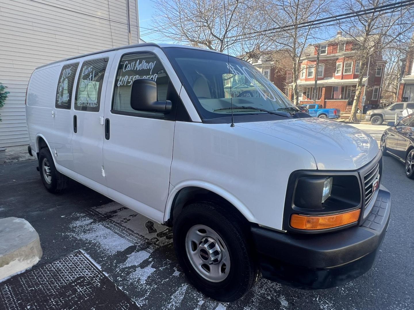 2015 White GMC Savana G2500 Cargo (1GTW7FCF2F1) with an 4.8L V8 FFV engine, 6-Speed Automatic transmission, located at 1018 Brunswick Ave, Trenton, NJ, 08638, (609) 989-0900, 40.240086, -74.748085 - Photo#1