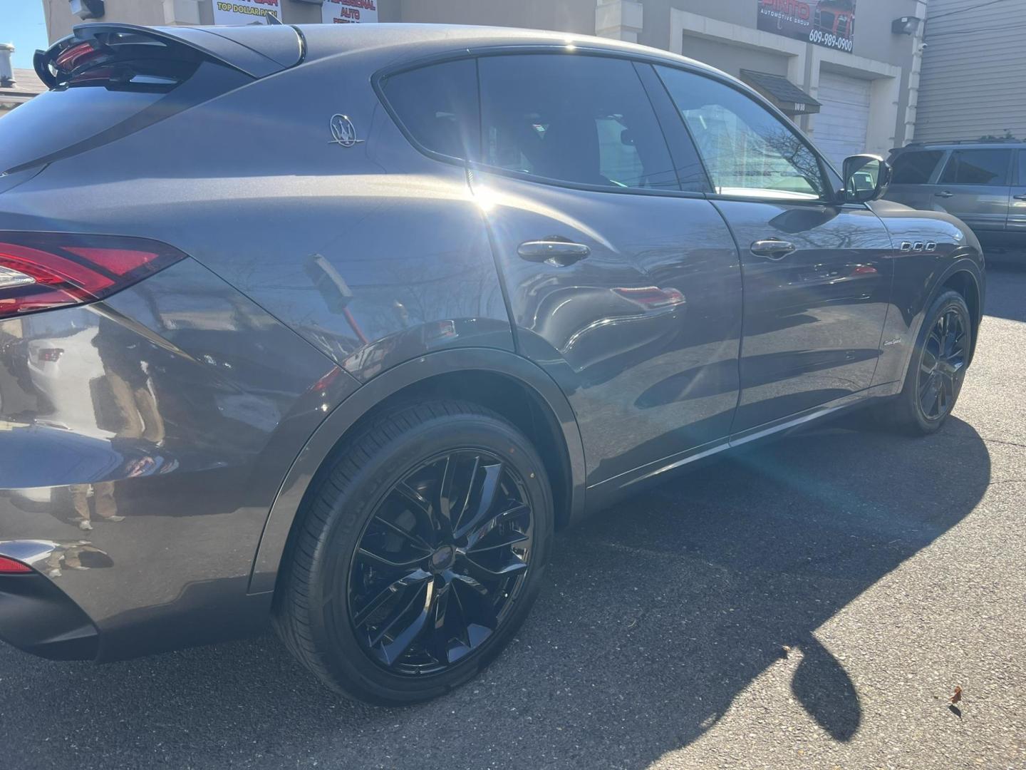 2019 GRAY /Black Leather Maserati Levante GranSport (ZN661XUSXKX) with an 3.0L V6 DOHC 24V engine, 8A transmission, located at 1018 Brunswick Ave, Trenton, NJ, 08638, (609) 989-0900, 40.240086, -74.748085 - An original Window Sticker MSRP of $94K, this All wheel Drive Levante speaks volumes to every 8 speed 6 cyl. SUV out there in this price range! Options include Climate Pkg.w heated rear seats and washer nozzles, Driver Assistance Pkg. Blue Brake Calipers inside Gloss Black 20" Wheels and Brand New - Photo#7