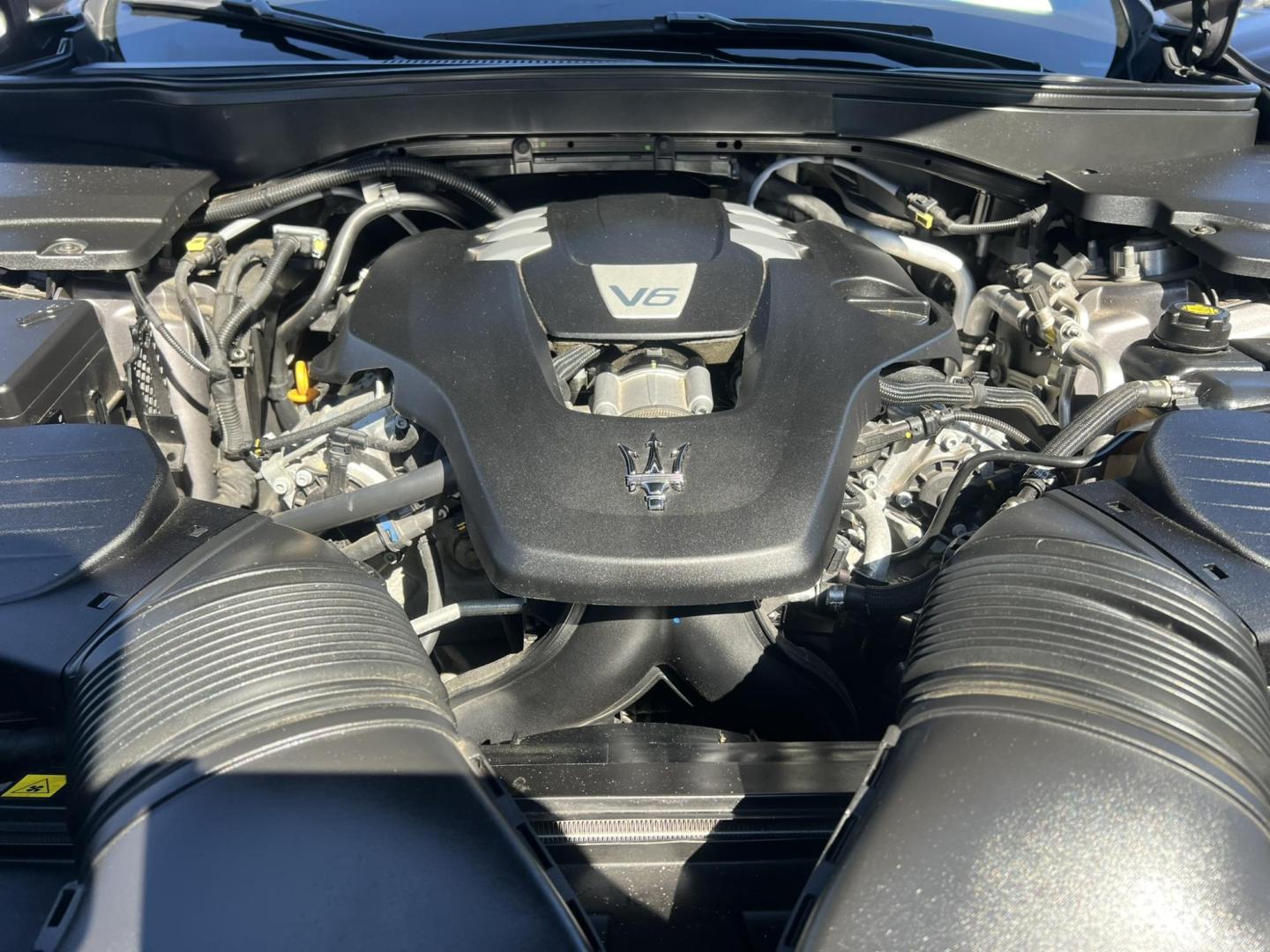 2019 GRAY /Black Leather Maserati Levante GranSport (ZN661XUSXKX) with an 3.0L V6 DOHC 24V engine, 8A transmission, located at 1018 Brunswick Ave, Trenton, NJ, 08638, (609) 989-0900, 40.240086, -74.748085 - An original Window Sticker MSRP of $94K, this All wheel Drive Levante speaks volumes to every 8 speed 6 cyl. SUV out there in this price range! Options include Climate Pkg.w heated rear seats and washer nozzles, Driver Assistance Pkg. Blue Brake Calipers inside Gloss Black 20" Wheels and Brand New - Photo#25