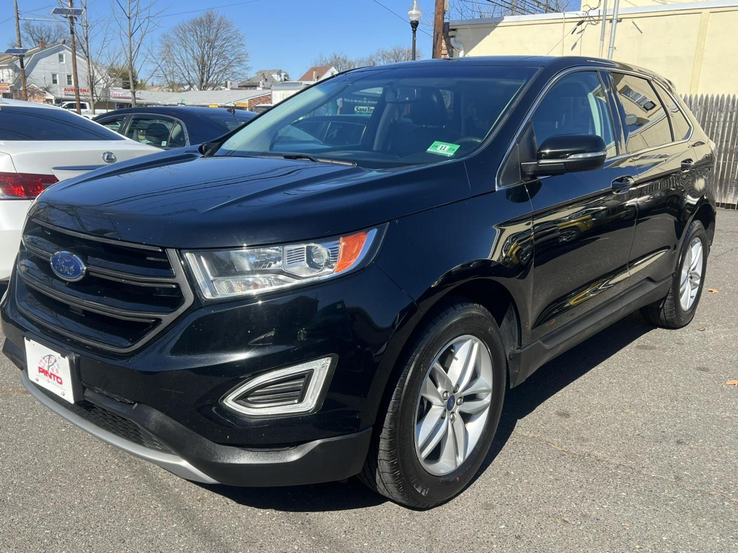 2018 BLACK /Black Leather Ford Edge SEL AWD (2FMPK4J82JB) with an 3.5L V6 DOHC 24V engine, 6A transmission, located at 1018 Brunswick Ave, Trenton, NJ, 08638, (609) 989-0900, 40.240086, -74.748085 - Photo#0