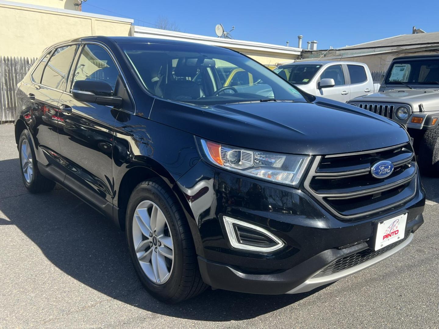 2018 BLACK /Black Leather Ford Edge SEL AWD (2FMPK4J82JB) with an 3.5L V6 DOHC 24V engine, 6A transmission, located at 1018 Brunswick Ave, Trenton, NJ, 08638, (609) 989-0900, 40.240086, -74.748085 - Photo#2