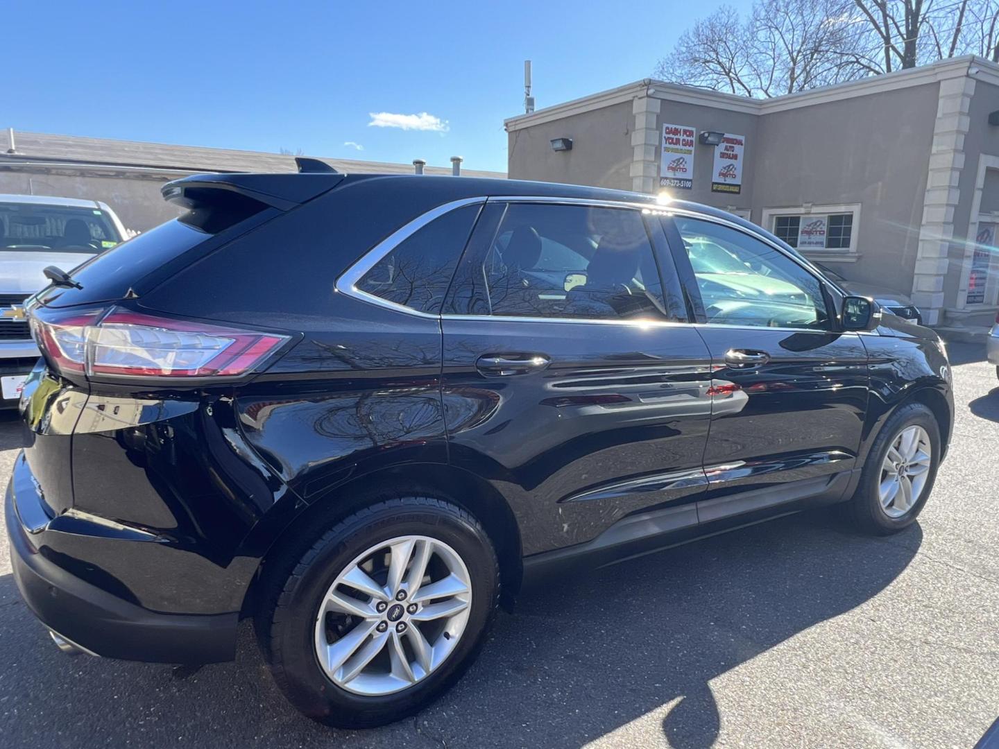 2018 BLACK /Black Leather Ford Edge SEL AWD (2FMPK4J82JB) with an 3.5L V6 DOHC 24V engine, 6A transmission, located at 1018 Brunswick Ave, Trenton, NJ, 08638, (609) 989-0900, 40.240086, -74.748085 - Photo#13