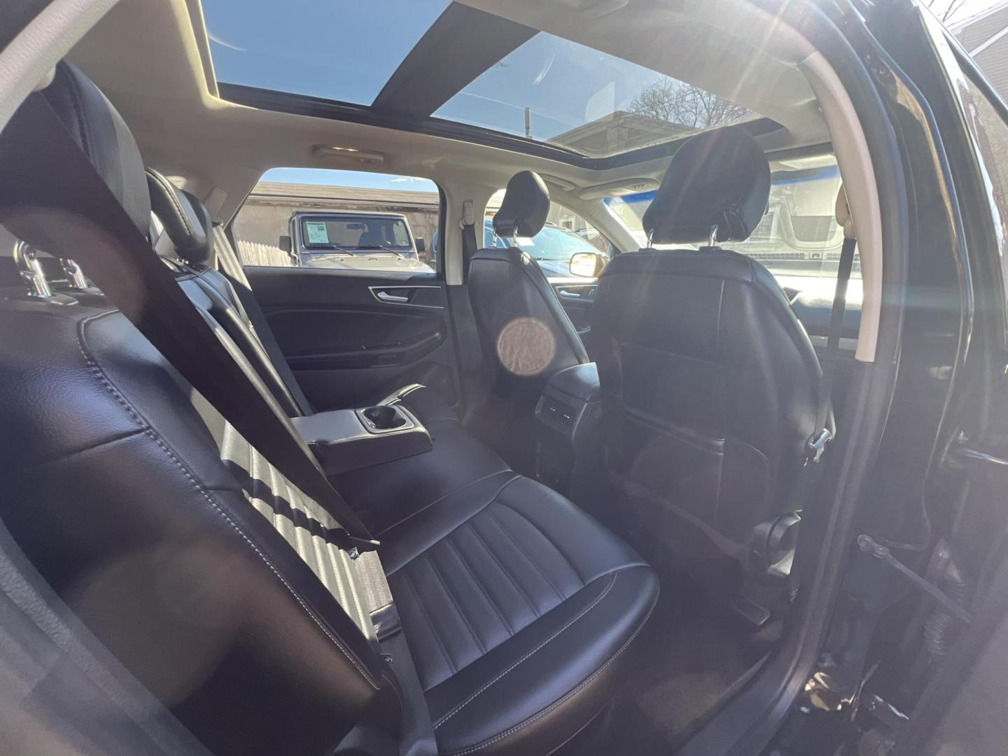 2018 BLACK /Black Leather Ford Edge SEL AWD (2FMPK4J82JB) with an 3.5L V6 DOHC 24V engine, 6A transmission, located at 1018 Brunswick Ave, Trenton, NJ, 08638, (609) 989-0900, 40.240086, -74.748085 - Photo#24