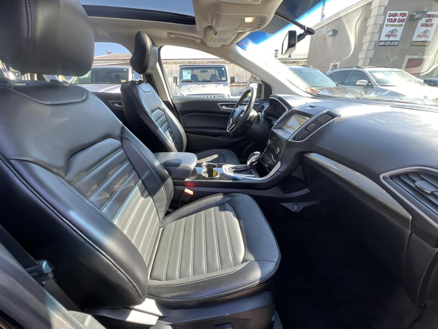 2018 BLACK /Black Leather Ford Edge SEL AWD (2FMPK4J82JB) with an 3.5L V6 DOHC 24V engine, 6A transmission, located at 1018 Brunswick Ave, Trenton, NJ, 08638, (609) 989-0900, 40.240086, -74.748085 - Photo#25