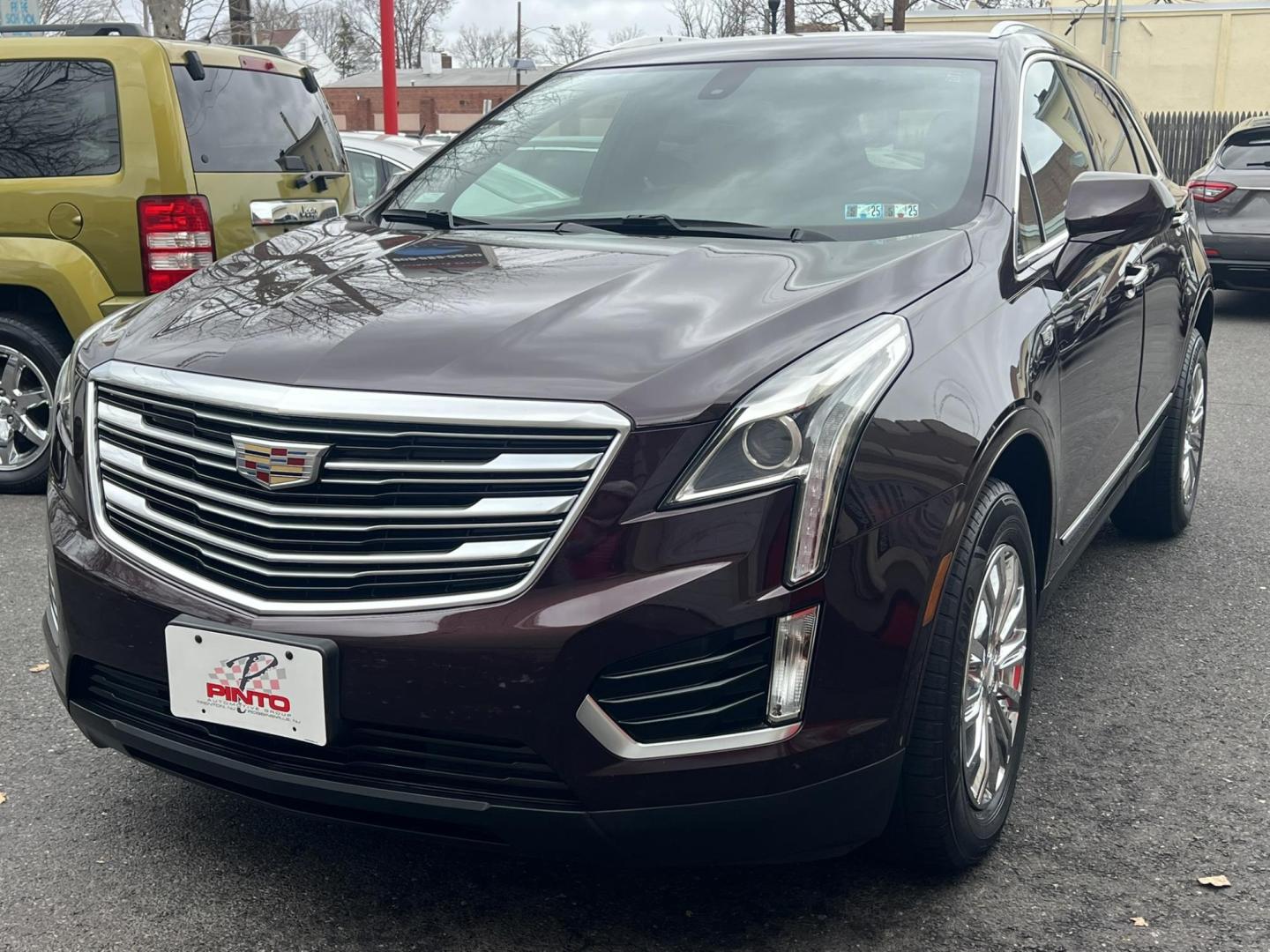 2017 Burgundy /Tan Leather Cadillac XT5 Base (1GYKNARS7HZ) with an 3.6L V6 DOHC 24V engine, 8A transmission, located at 1018 Brunswick Ave, Trenton, NJ, 08638, (609) 989-0900, 40.240086, -74.748085 - Photo#3