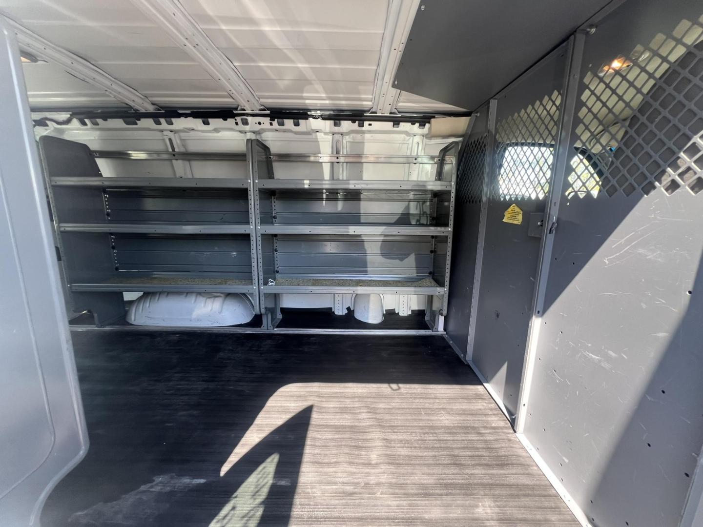 2013 White /Gray Chevrolet Express 1500 Cargo (1GCSGAFX9D1) with an 4.3L V6 OHV 12V engine, 4-Speed Automatic transmission, located at 1018 Brunswick Ave, Trenton, NJ, 08638, (609) 989-0900, 40.240086, -74.748085 - Photo#15