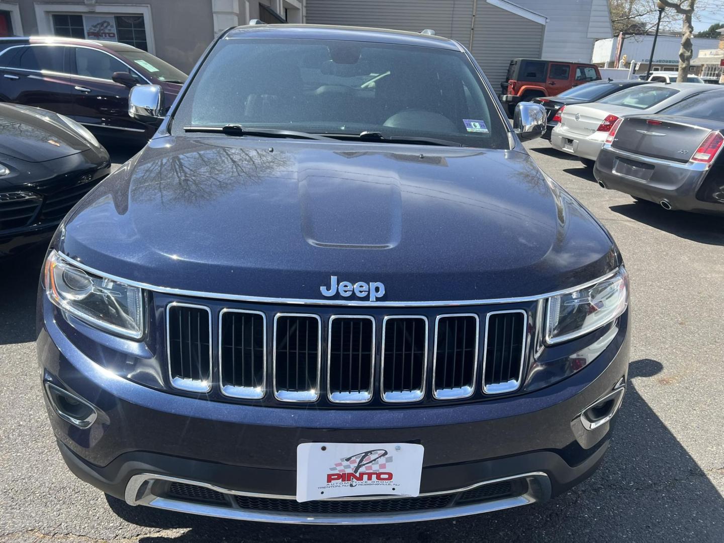 2015 Blue /Black Leather Jeep Grand Cherokee Limited 4WD (1C4RJFBG2FC) with an 3.6L V6 DOHC 24V engine, 8-Speed Automatic transmission, located at 1018 Brunswick Ave, Trenton, NJ, 08638, (609) 989-0900, 40.240086, -74.748085 - Photo#1
