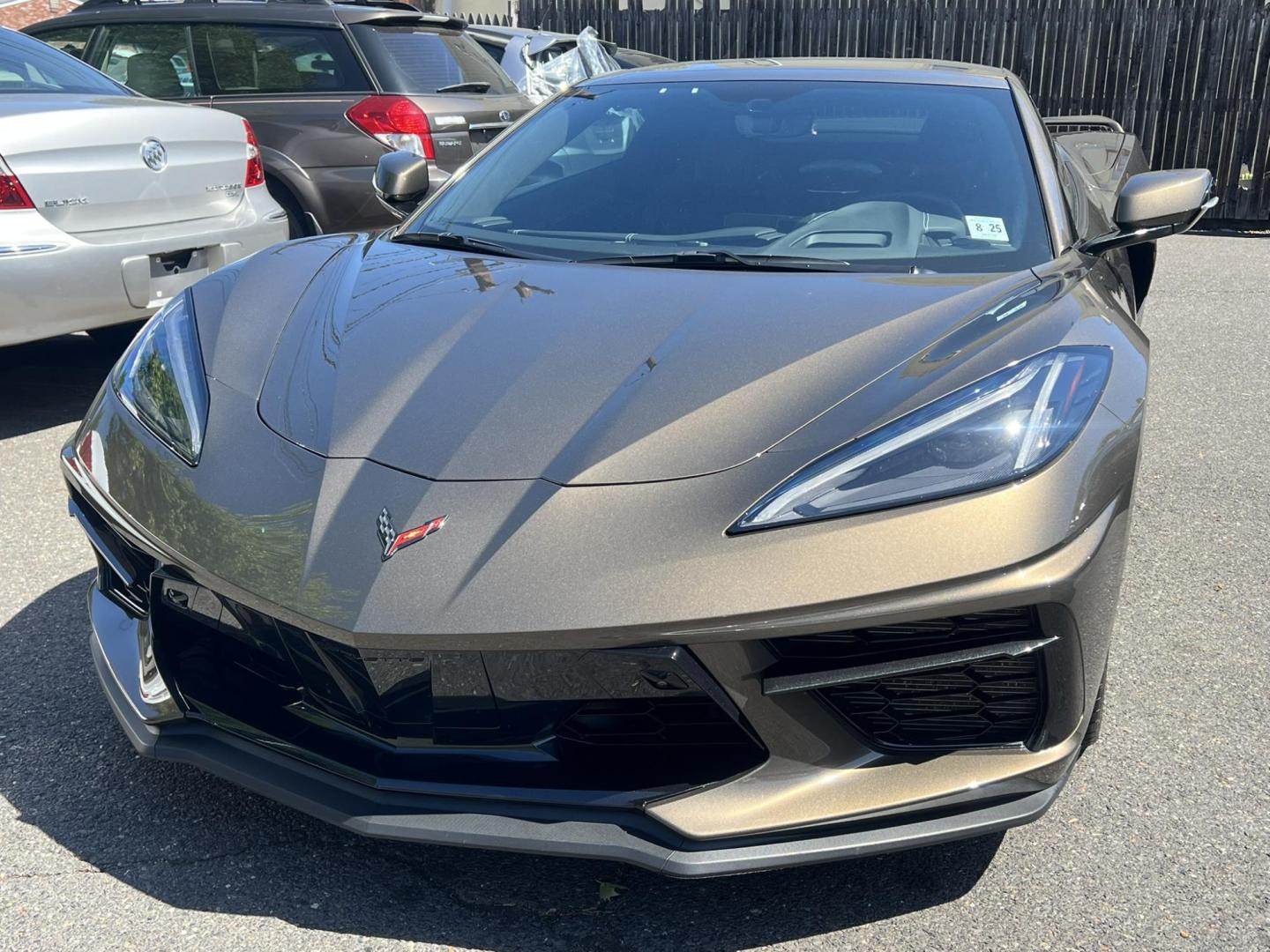 2020 GRAY /Black Leather Chevrolet Corvette Stingray 3LT Convertible (1G1Y83D44L5) with an 6.2L V8 engine, 8A transmission, located at 1018 Brunswick Ave, Trenton, NJ, 08638, (609) 989-0900, 40.240086, -74.748085 - Photo#4