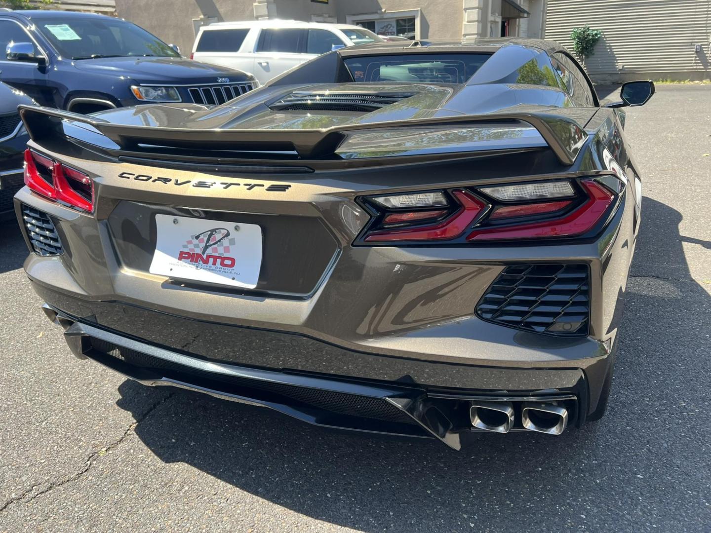 2020 GRAY /Black Leather Chevrolet Corvette Stingray 3LT Convertible (1G1Y83D44L5) with an 6.2L V8 engine, 8A transmission, located at 1018 Brunswick Ave, Trenton, NJ, 08638, (609) 989-0900, 40.240086, -74.748085 - Photo#7