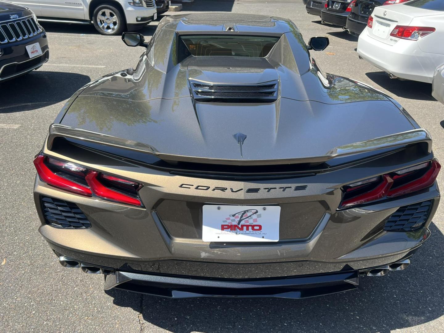2020 GRAY /Black Leather Chevrolet Corvette Stingray 3LT Convertible (1G1Y83D44L5) with an 6.2L V8 engine, 8A transmission, located at 1018 Brunswick Ave, Trenton, NJ, 08638, (609) 989-0900, 40.240086, -74.748085 - Photo#8