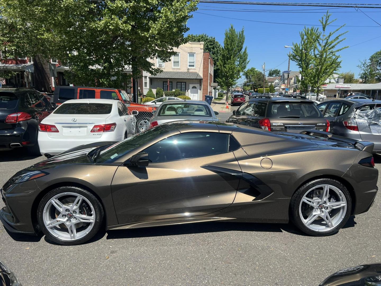 2020 GRAY /Black Leather Chevrolet Corvette Stingray 3LT Convertible (1G1Y83D44L5) with an 6.2L V8 engine, 8A transmission, located at 1018 Brunswick Ave, Trenton, NJ, 08638, (609) 989-0900, 40.240086, -74.748085 - Photo#10