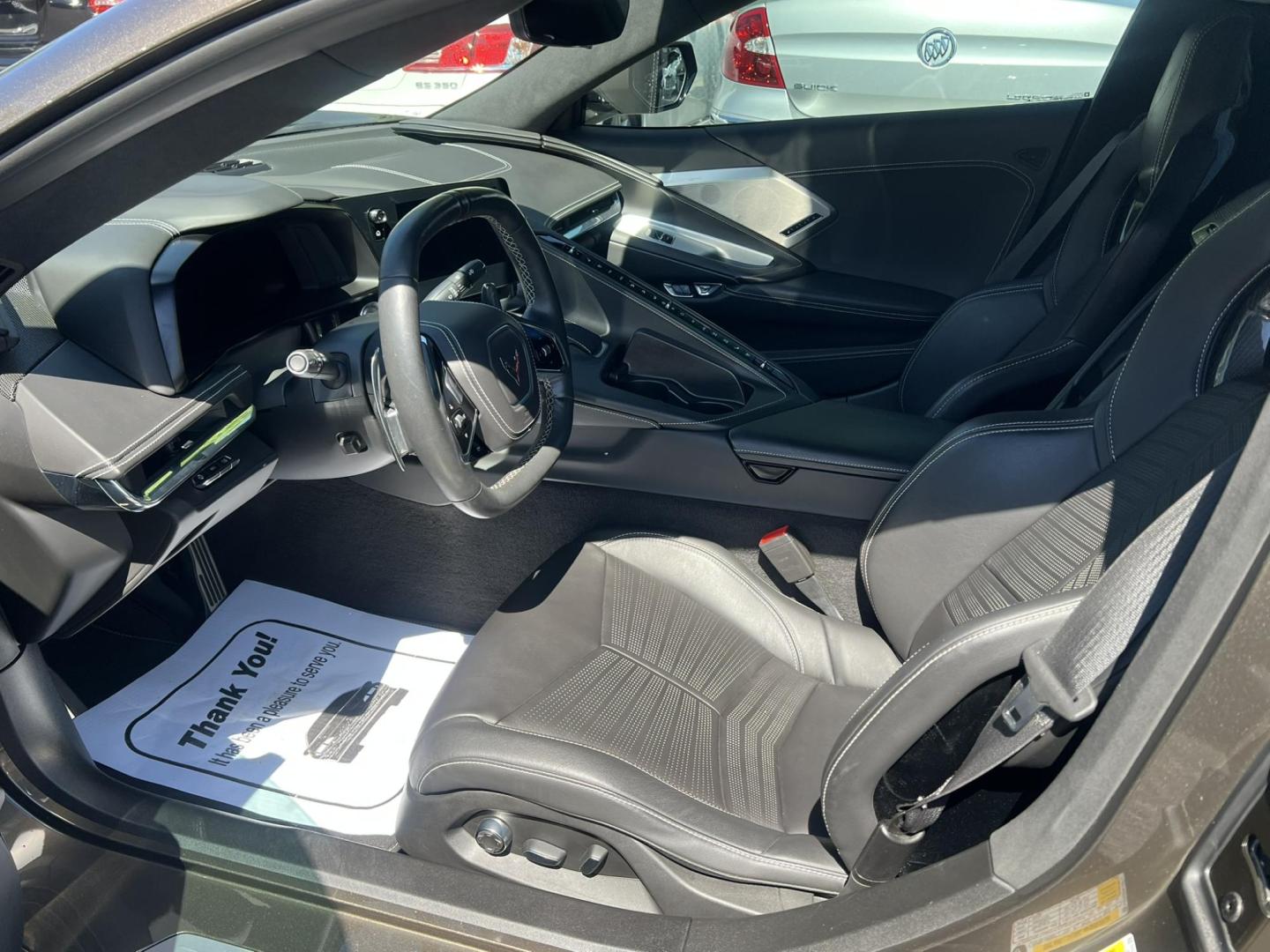 2020 GRAY /Black Leather Chevrolet Corvette Stingray 3LT Convertible (1G1Y83D44L5) with an 6.2L V8 engine, 8A transmission, located at 1018 Brunswick Ave, Trenton, NJ, 08638, (609) 989-0900, 40.240086, -74.748085 - Photo#14