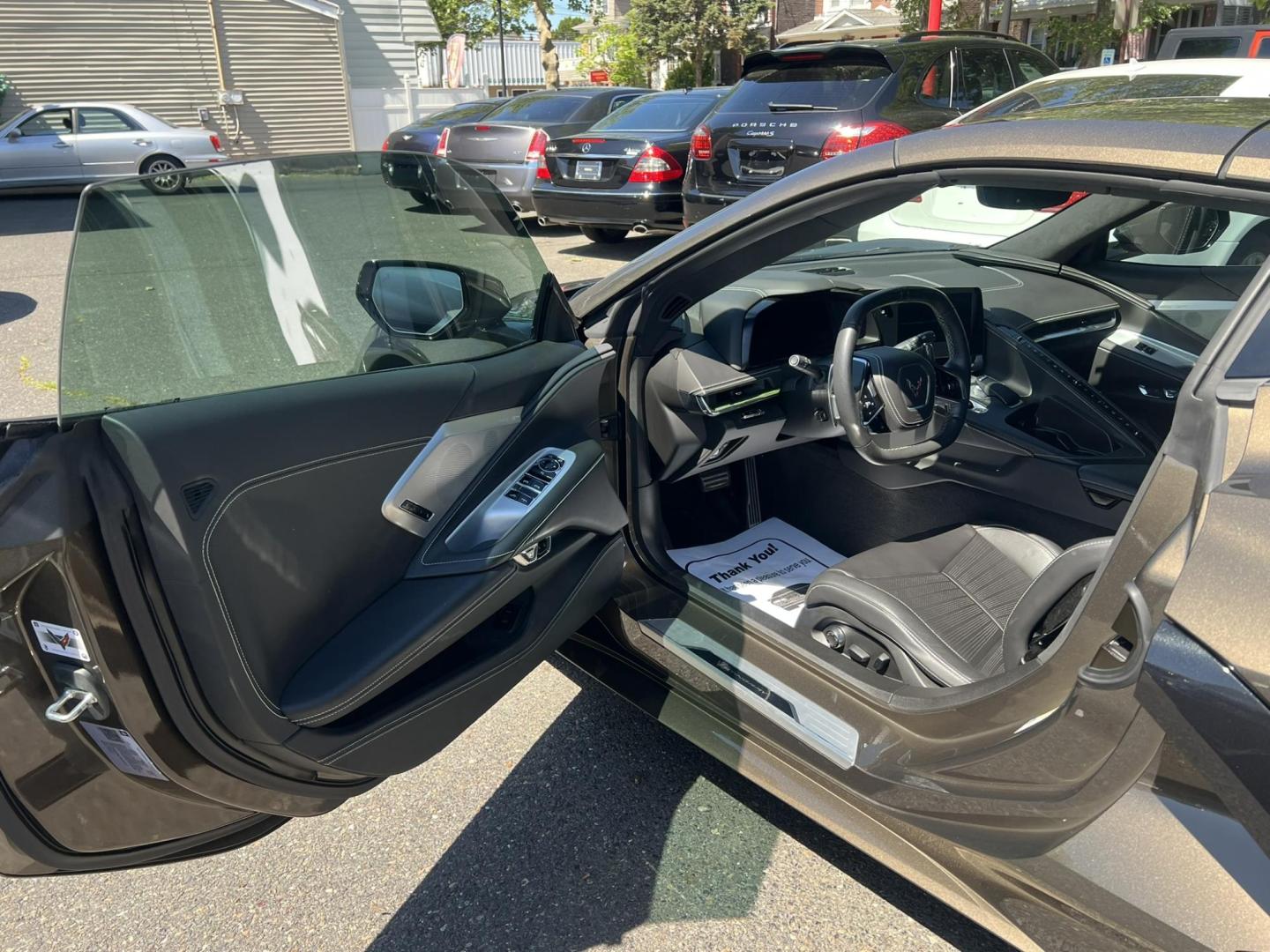 2020 GRAY /Black Leather Chevrolet Corvette Stingray 3LT Convertible (1G1Y83D44L5) with an 6.2L V8 engine, 8A transmission, located at 1018 Brunswick Ave, Trenton, NJ, 08638, (609) 989-0900, 40.240086, -74.748085 - Photo#16