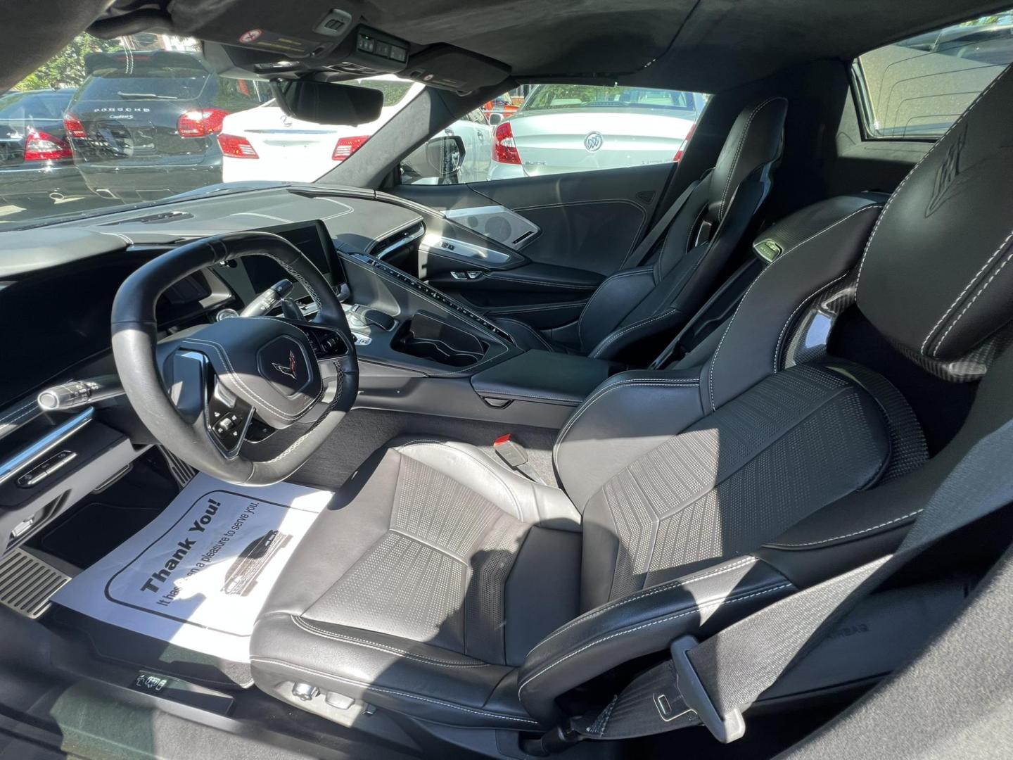 2020 GRAY /Black Leather Chevrolet Corvette Stingray 3LT Convertible (1G1Y83D44L5) with an 6.2L V8 engine, 8A transmission, located at 1018 Brunswick Ave, Trenton, NJ, 08638, (609) 989-0900, 40.240086, -74.748085 - Photo#18