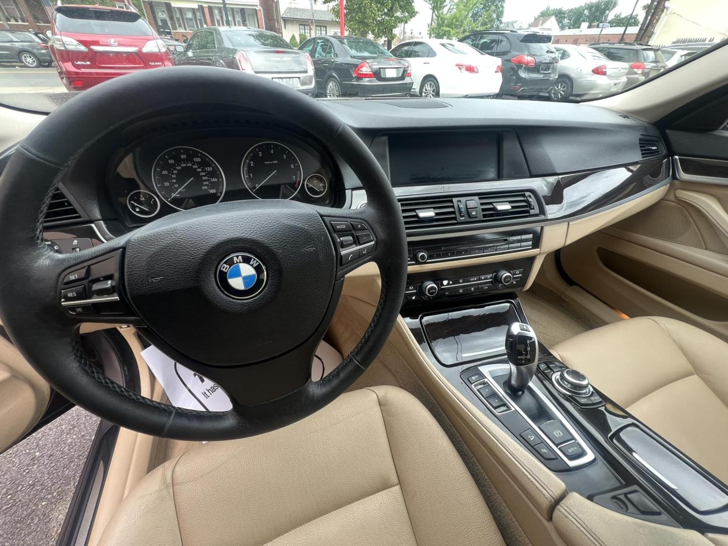 2012 GRAY /Tan Leather BMW 5-Series 528i xDrive (WBAXH5C58CD) with an 2.0L L4 DOHC 16V TURBO engine, 8-Speed Automatic transmission, located at 1018 Brunswick Ave, Trenton, NJ, 08638, (609) 989-0900, 40.240086, -74.748085 - Photo#13
