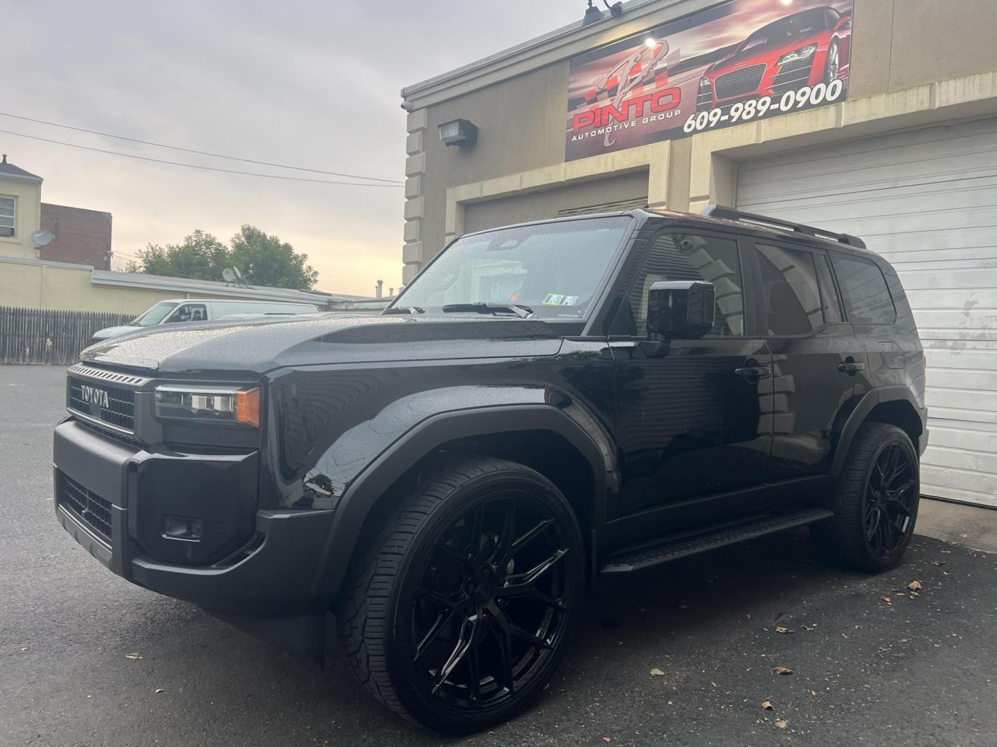 2024 BLACK /Black Leather Toyota Land Cruiser Base (JTEABFAJ7RK) with an 2.4L L4 DOHC 16V PLUG-IN HYBRID engine, 8A transmission, located at 1018 Brunswick Ave, Trenton, NJ, 08638, (609) 989-0900, 40.240086, -74.748085 - Wow! Wow! Wow! Here is a super rare Black Beauty w custom 24" Vossen Wheels to complete a Great Look and Stance for this Landcruiser!! An absolute one of a kind in every way! Please call Anthony to set up an appt. to see and drive this Stunning Toyota. 609-273-5100 - Photo#6
