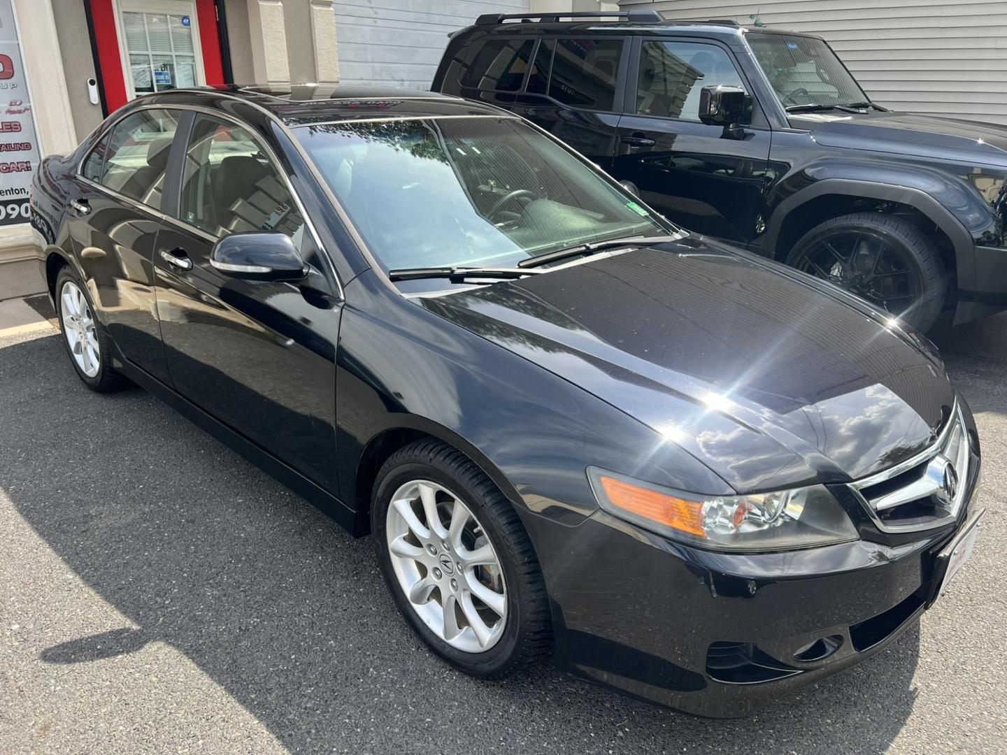 2008 BLACK Acura TSX 5-Speed AT (JH4CL96828C) with an 2.4L L4 DOHC 16V engine, 5-Speed Automatic Overdrive transmission, located at 1018 Brunswick Ave, Trenton, NJ, 08638, (609) 989-0900, 40.240086, -74.748085 - Wow! Wow! Wow! Here is a one owner, super low mile, Acura serviced up TSX! Original owner used this vehicle to go back and forth to train station. Serviced up on a regular basis w Acura of Princeton and is like new! This vehicle has 47,000 original miles and is a must see and drive ASAP! Call Anthon - Photo#0