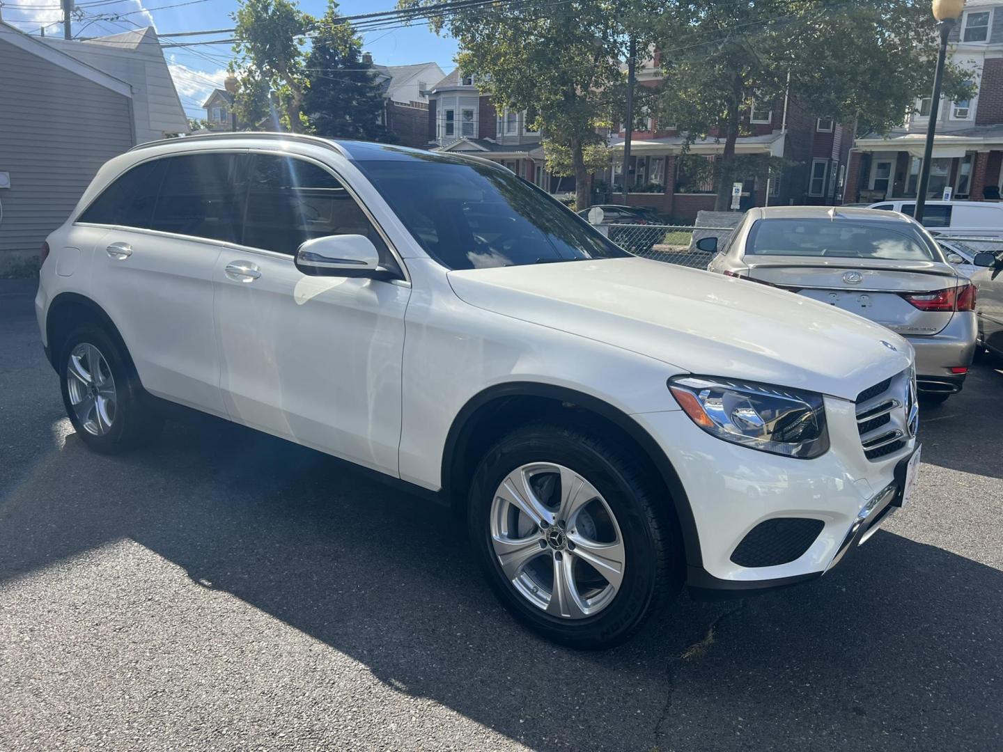 2017 Red /Black Leather Mercedes-Benz GLC-Class GLC300 4MATIC (WDC0G4KB8HF) with an 2.0L L4 DOHC 16V TURBO engine, 9A transmission, located at 1018 Brunswick Ave, Trenton, NJ, 08638, (609) 989-0900, 40.240086, -74.748085 - Photo#1