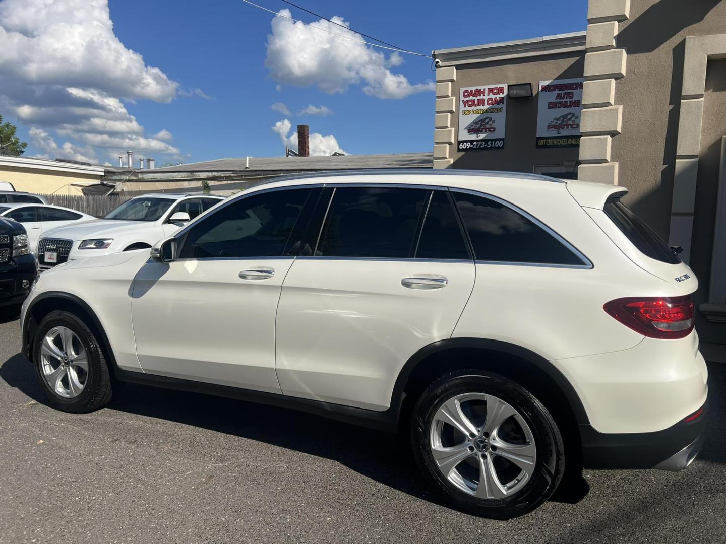 2017 Red /Black Leather Mercedes-Benz GLC-Class GLC300 4MATIC (WDC0G4KB8HF) with an 2.0L L4 DOHC 16V TURBO engine, 9A transmission, located at 1018 Brunswick Ave, Trenton, NJ, 08638, (609) 989-0900, 40.240086, -74.748085 - Photo#3