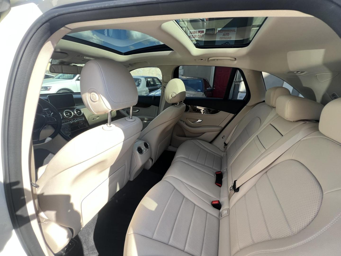 2017 Red /Black Leather Mercedes-Benz GLC-Class GLC300 4MATIC (WDC0G4KB8HF) with an 2.0L L4 DOHC 16V TURBO engine, 9A transmission, located at 1018 Brunswick Ave, Trenton, NJ, 08638, (609) 989-0900, 40.240086, -74.748085 - Photo#7