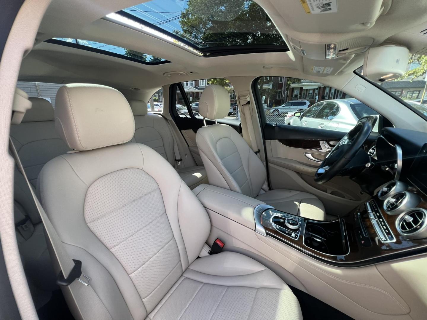 2017 Red /Black Leather Mercedes-Benz GLC-Class GLC300 4MATIC (WDC0G4KB8HF) with an 2.0L L4 DOHC 16V TURBO engine, 9A transmission, located at 1018 Brunswick Ave, Trenton, NJ, 08638, (609) 989-0900, 40.240086, -74.748085 - Photo#14