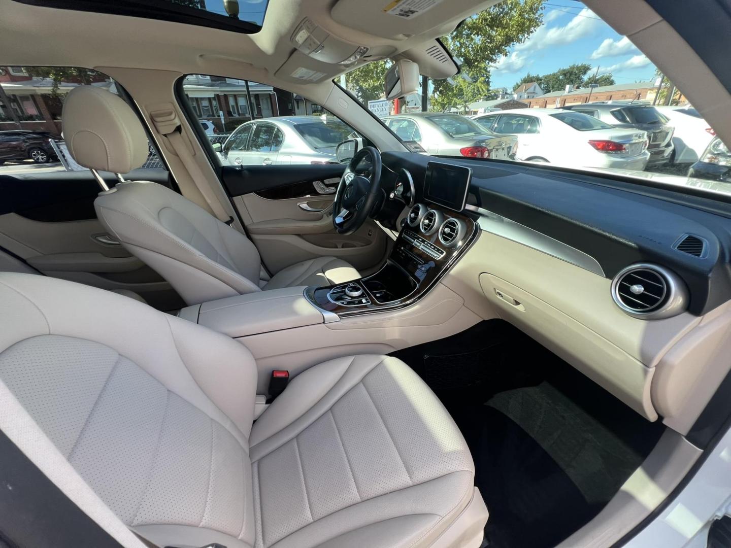 2017 Red /Black Leather Mercedes-Benz GLC-Class GLC300 4MATIC (WDC0G4KB8HF) with an 2.0L L4 DOHC 16V TURBO engine, 9A transmission, located at 1018 Brunswick Ave, Trenton, NJ, 08638, (609) 989-0900, 40.240086, -74.748085 - Photo#15