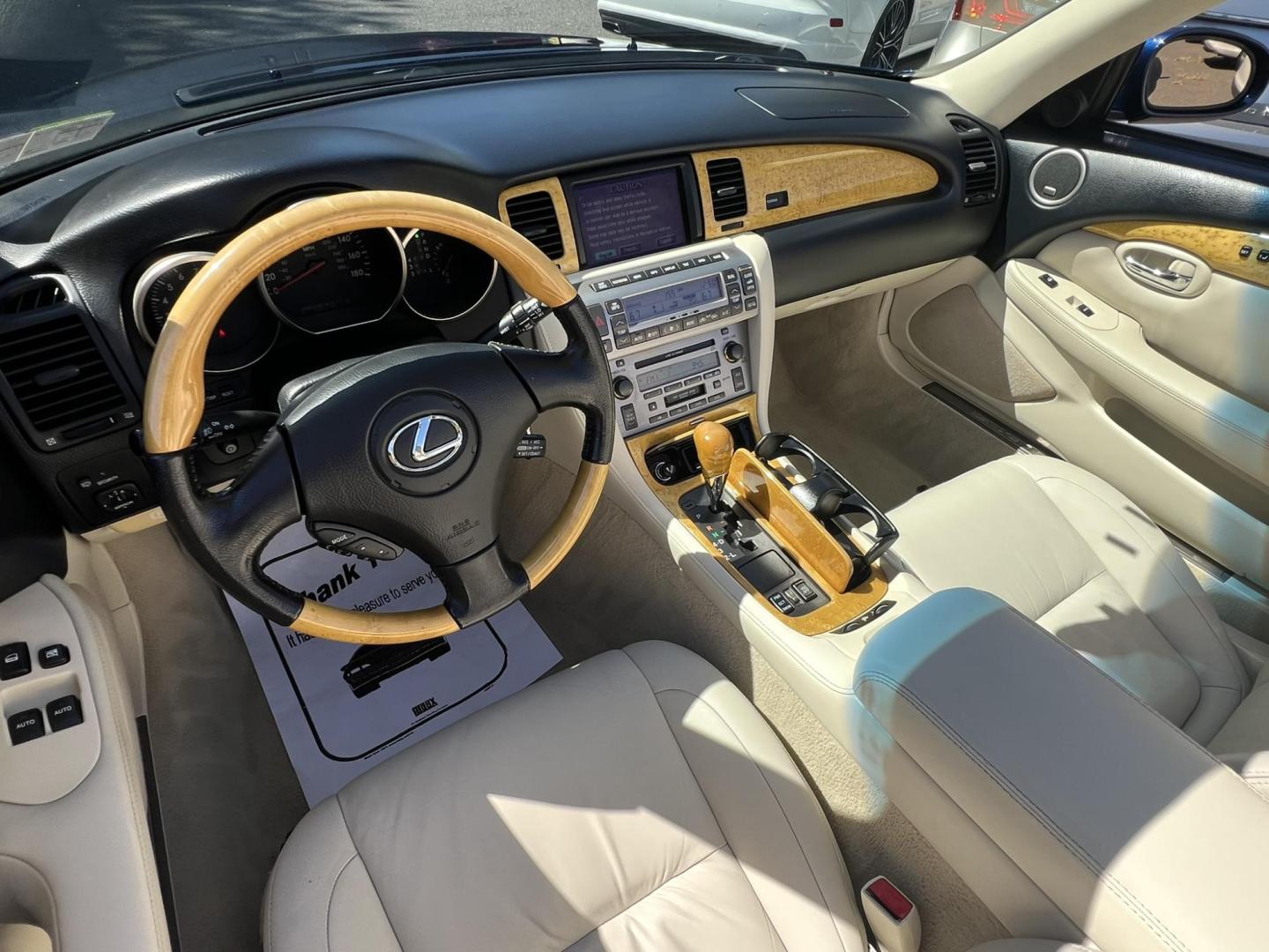 2002 Lexus SC 430 Convertible (JTHFN48Y520) with an 4.3L V8 DOHC 32V engine, 5-Speed Automatic Overdrive transmission, located at 1018 Brunswick Ave, Trenton, NJ, 08638, (609) 989-0900, 40.240086, -74.748085 - Photo#18