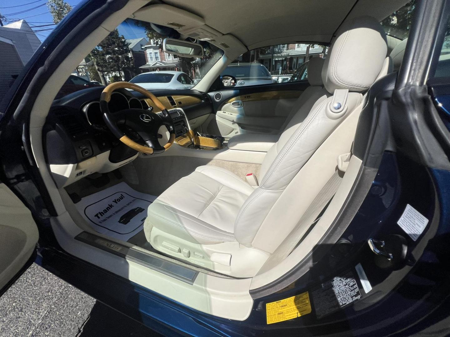 2002 Lexus SC 430 Convertible (JTHFN48Y520) with an 4.3L V8 DOHC 32V engine, 5-Speed Automatic Overdrive transmission, located at 1018 Brunswick Ave, Trenton, NJ, 08638, (609) 989-0900, 40.240086, -74.748085 - Photo#26