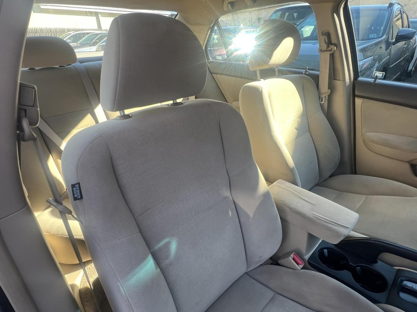 2007 Gold /beige Honda Accord VP Sedan AT (1HGCM56147A) with an 2.4L L4 DOHC 16V engine, 5-Speed Manual Overdrive transmission, located at 1018 Brunswick Ave, Trenton, NJ, 08638, (609) 989-0900, 40.240086, -74.748085 - Yes, that is the actual miles on this super clean Honda Accord! Just Serviced and ready to go! Please call Anthony to set up an appt. 609-273-5100 - Photo#9