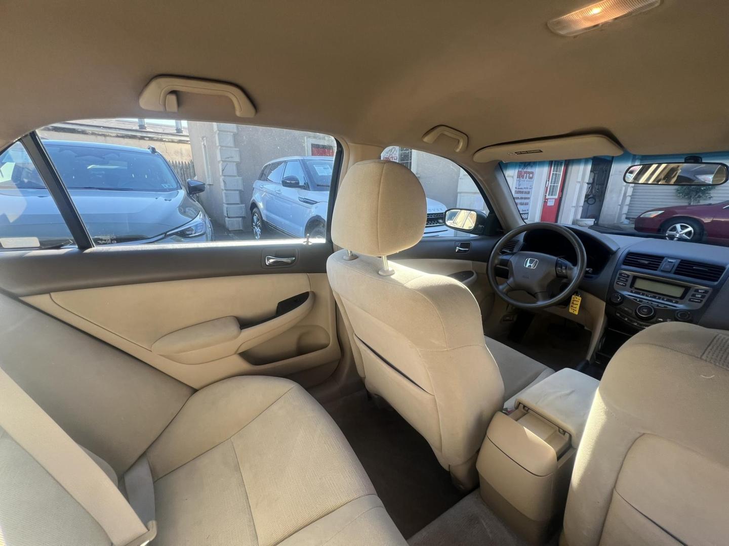 2007 Gold /beige Honda Accord VP Sedan AT (1HGCM56147A) with an 2.4L L4 DOHC 16V engine, 5-Speed Manual Overdrive transmission, located at 1018 Brunswick Ave, Trenton, NJ, 08638, (609) 989-0900, 40.240086, -74.748085 - Yes, that is the actual miles on this super clean Honda Accord! Just Serviced and ready to go! Please call Anthony to set up an appt. 609-273-5100 - Photo#12