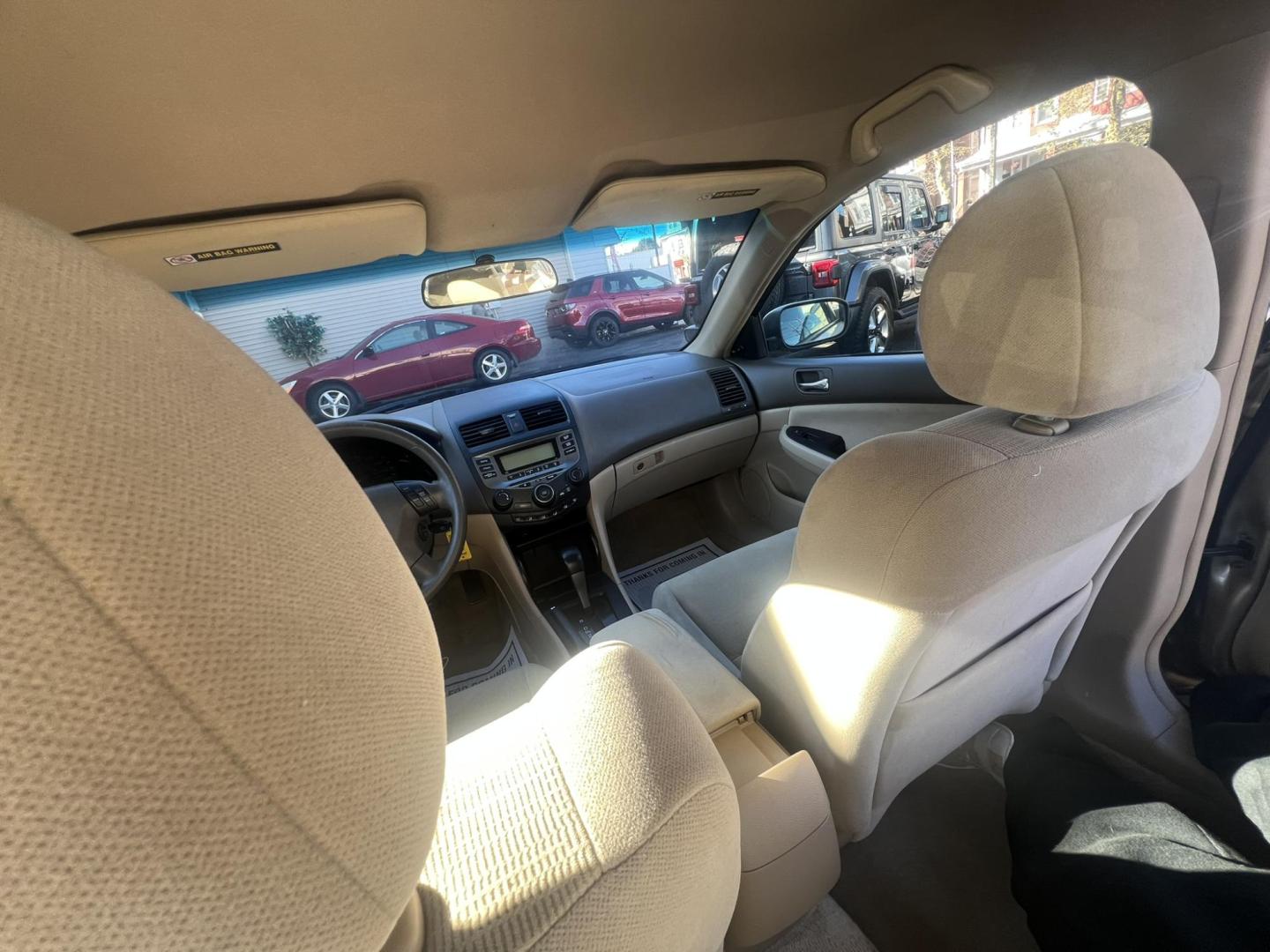 2007 Gold /beige Honda Accord VP Sedan AT (1HGCM56147A) with an 2.4L L4 DOHC 16V engine, 5-Speed Manual Overdrive transmission, located at 1018 Brunswick Ave, Trenton, NJ, 08638, (609) 989-0900, 40.240086, -74.748085 - Yes, that is the actual miles on this super clean Honda Accord! Just Serviced and ready to go! Please call Anthony to set up an appt. 609-273-5100 - Photo#13