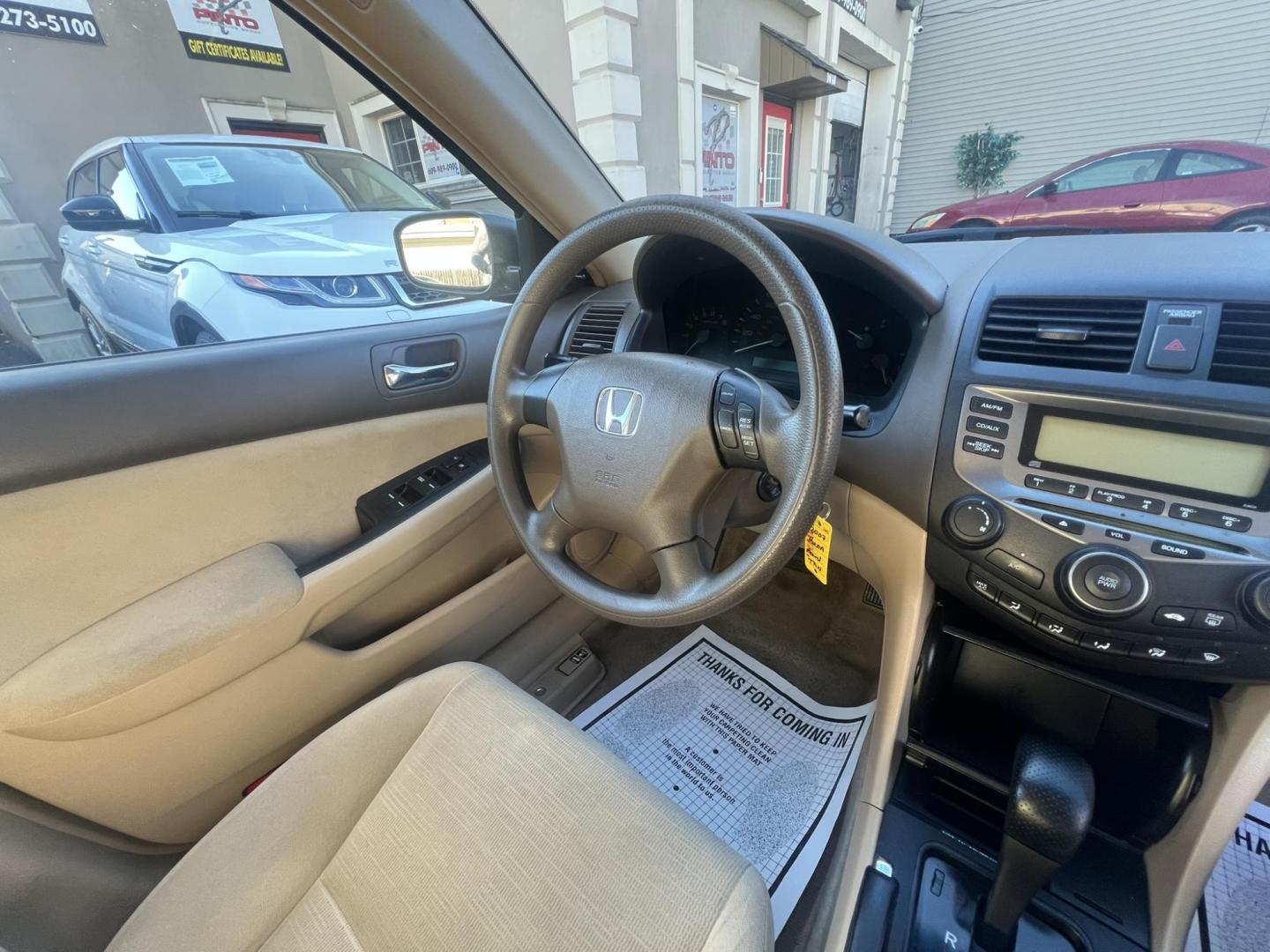 2007 Gold /beige Honda Accord VP Sedan AT (1HGCM56147A) with an 2.4L L4 DOHC 16V engine, 5-Speed Manual Overdrive transmission, located at 1018 Brunswick Ave, Trenton, NJ, 08638, (609) 989-0900, 40.240086, -74.748085 - Yes, that is the actual miles on this super clean Honda Accord! Just Serviced and ready to go! Please call Anthony to set up an appt. 609-273-5100 - Photo#14