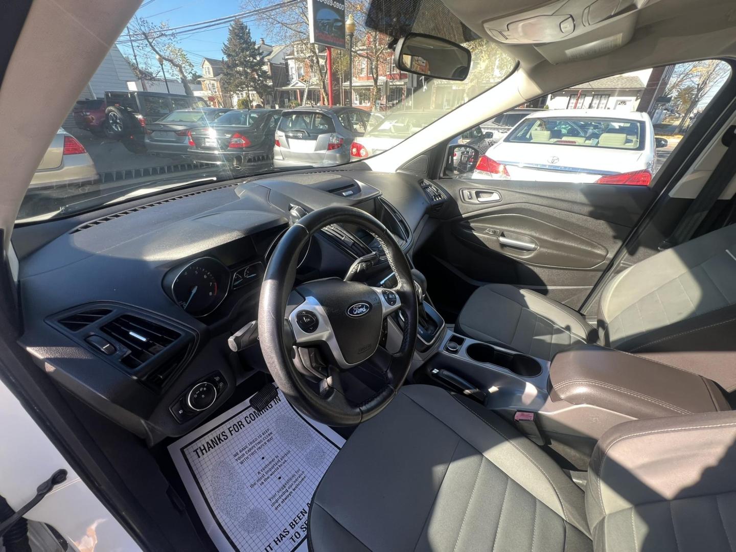 2013 White Ford Escape SE AWD (1FMCU9GXXDU) with an 1.6L L4 DOHC 16V engine, 6-Speed Automatic transmission, located at 1018 Brunswick Ave, Trenton, NJ, 08638, (609) 989-0900, 40.240086, -74.748085 - Photo#8