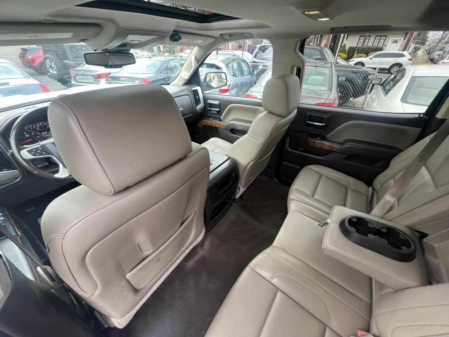 2015 White /Tan Leather GMC Sierra 1500 SLT Crew Cab Long Box 4WD (3GTU2VEC8FG) with an 5.3L V8 OHV 16V engine, 6-Speed Automatic transmission, located at 1018 Brunswick Ave, Trenton, NJ, 08638, (609) 989-0900, 40.240086, -74.748085 - This Truck is in almost new condition and all serviced up! A super clean one owner GMC Sierra in a really great color combo! A must see to appreciate. Please call Anthony to set up an appt. and test drive 609-273-5100 - Photo#10