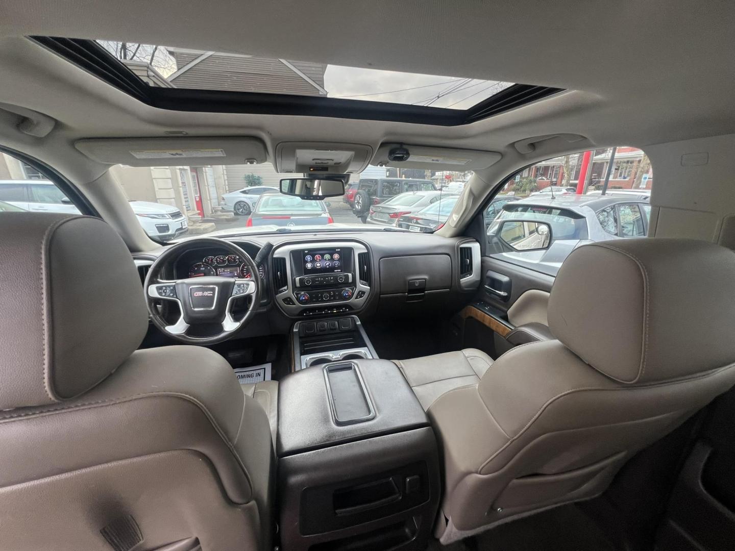 2015 White /Tan Leather GMC Sierra 1500 SLT Crew Cab Long Box 4WD (3GTU2VEC8FG) with an 5.3L V8 OHV 16V engine, 6-Speed Automatic transmission, located at 1018 Brunswick Ave, Trenton, NJ, 08638, (609) 989-0900, 40.240086, -74.748085 - This Truck is in almost new condition and all serviced up! A super clean one owner GMC Sierra in a really great color combo! A must see to appreciate. Please call Anthony to set up an appt. and test drive 609-273-5100 - Photo#11